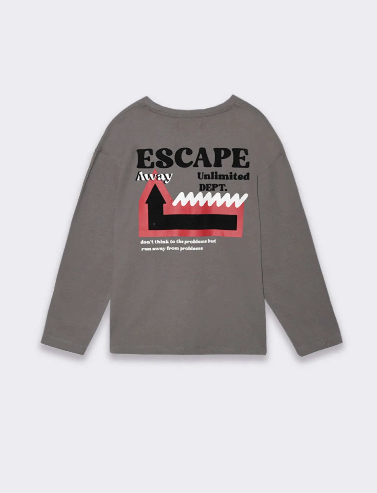 Bambino Piazza Italia Bambino | Maglieria<T-shirt con tagli frontali da bambino - antracite