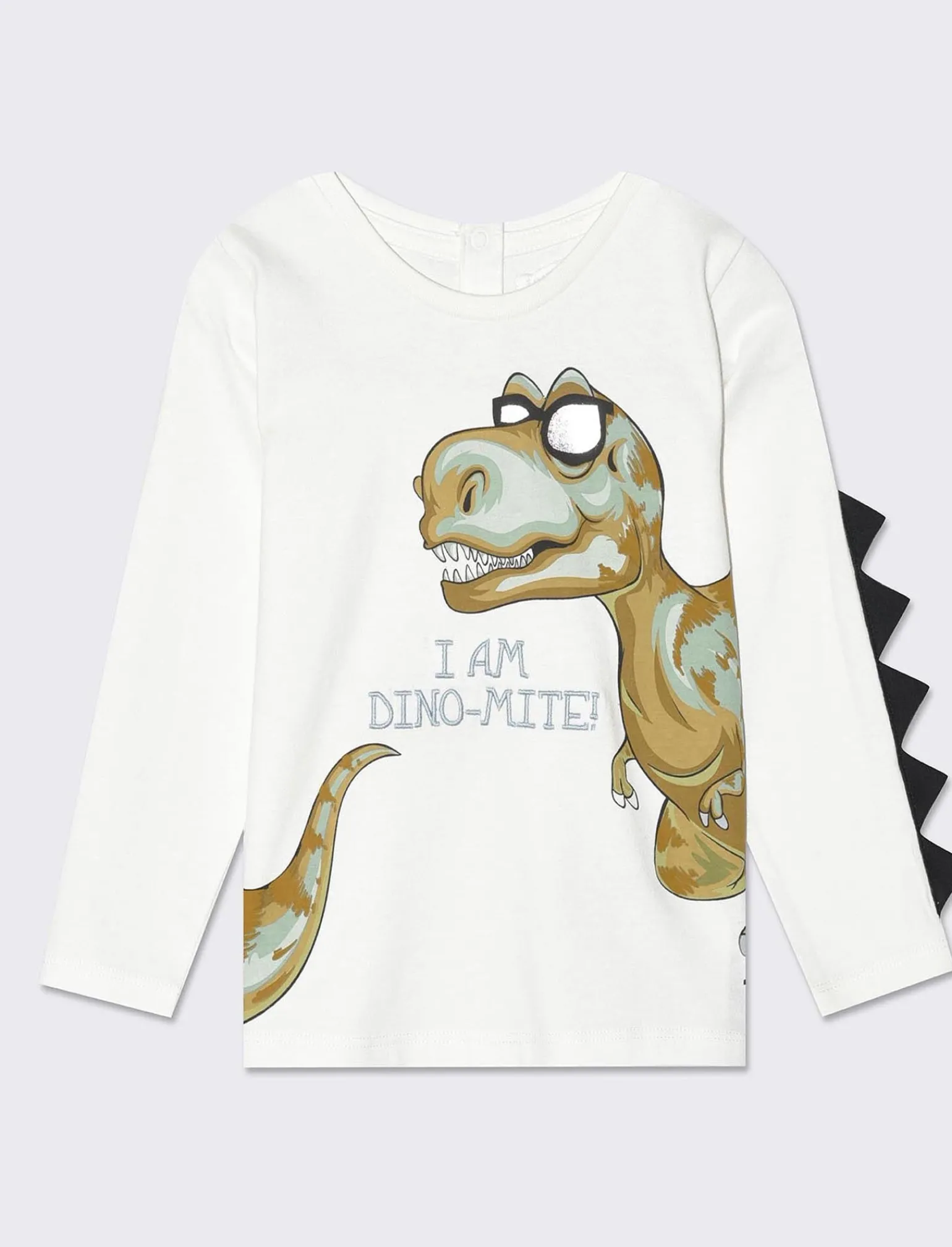 Piazza Italia Neonato | T-Shirt E Top<T-shirt girocollo con stampa frontale e applicazioni - panna