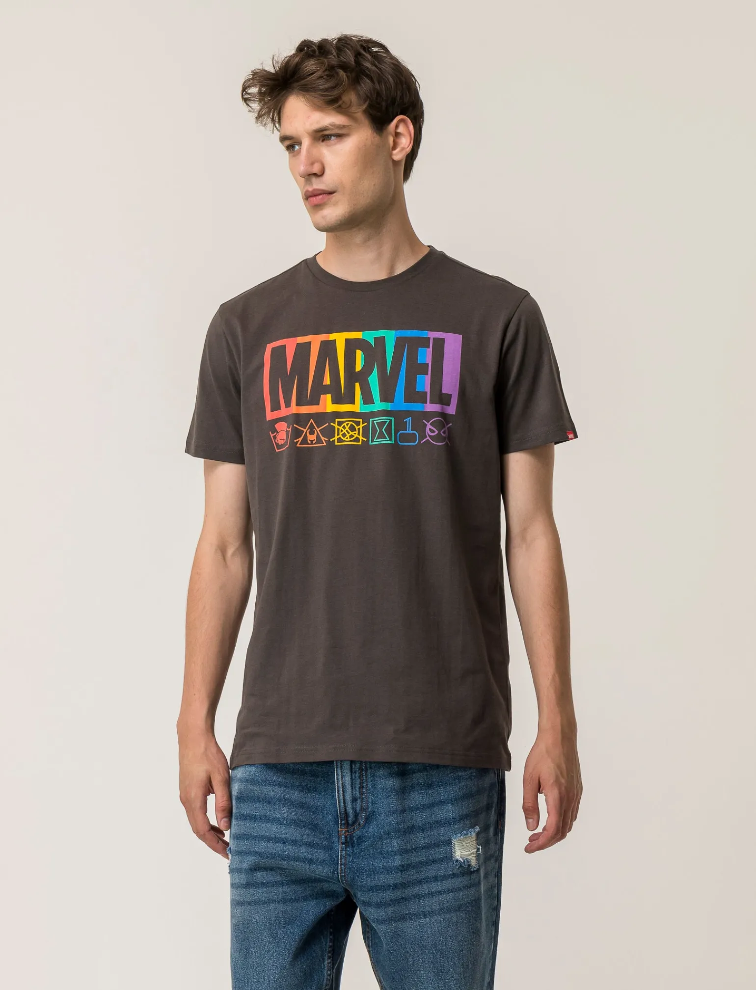 Uomo Piazza Italia Uomo | Polo E T-Shirt<T-shirt girocollo con stampa MARVEL License - var 2