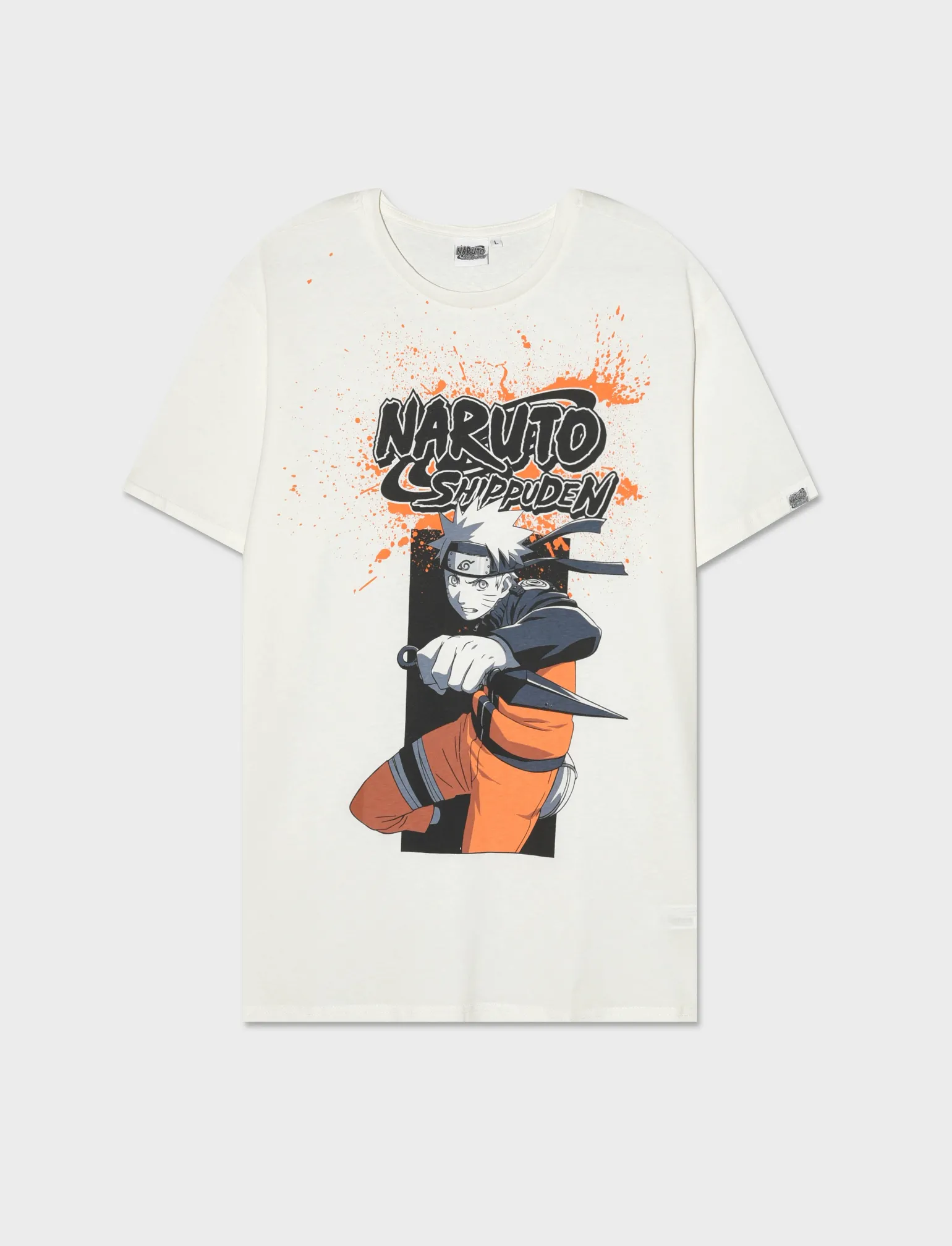 Uomo Piazza Italia Uomo | Polo E T-Shirt<T-shirt girocollo con stampa NARUTO License - sporco