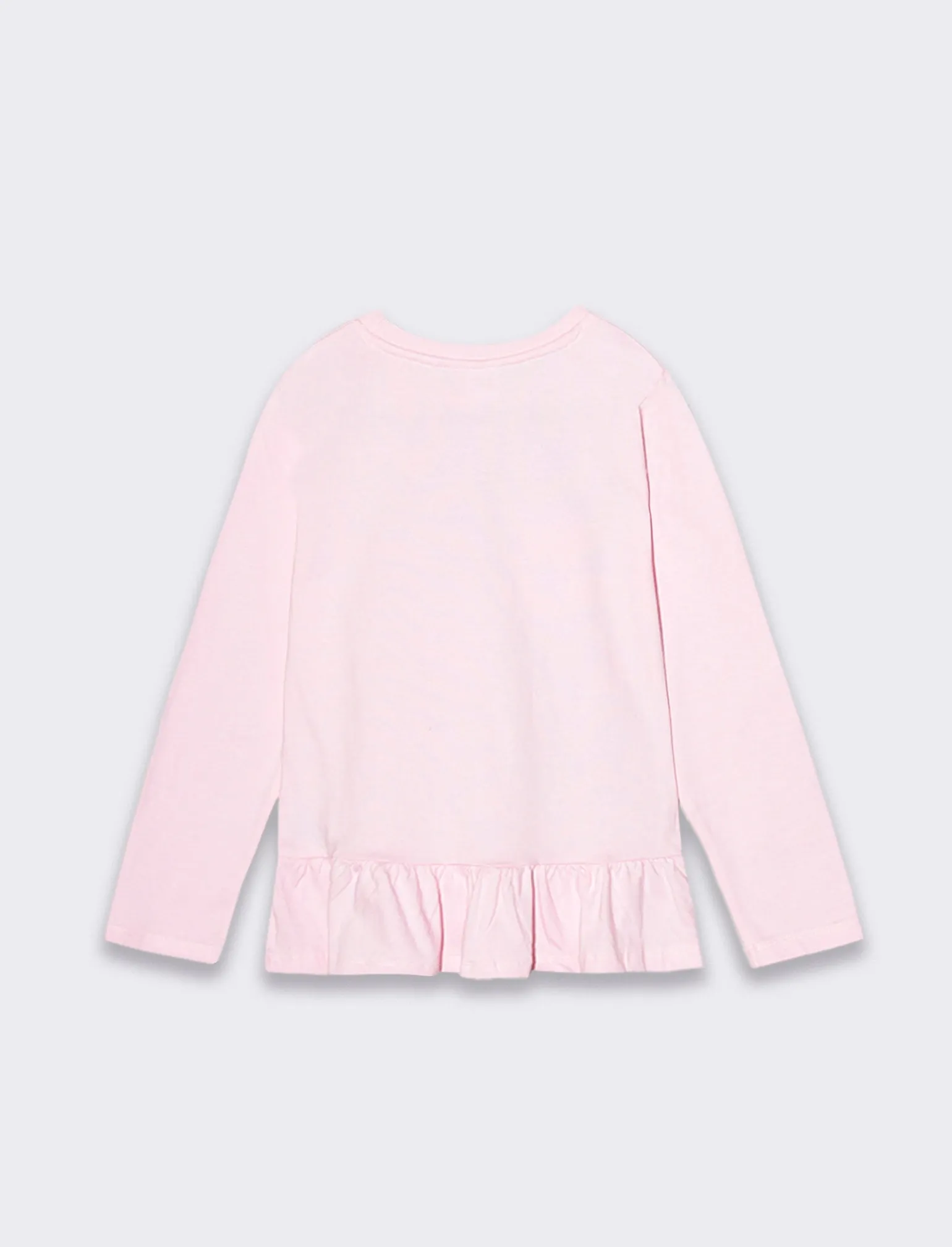 Piazza Italia T-Shirt E Top | T-Shirt E Top<T-shirt girocollo manica lunga 100% cotone con balza al fondo e stampa Minnie -