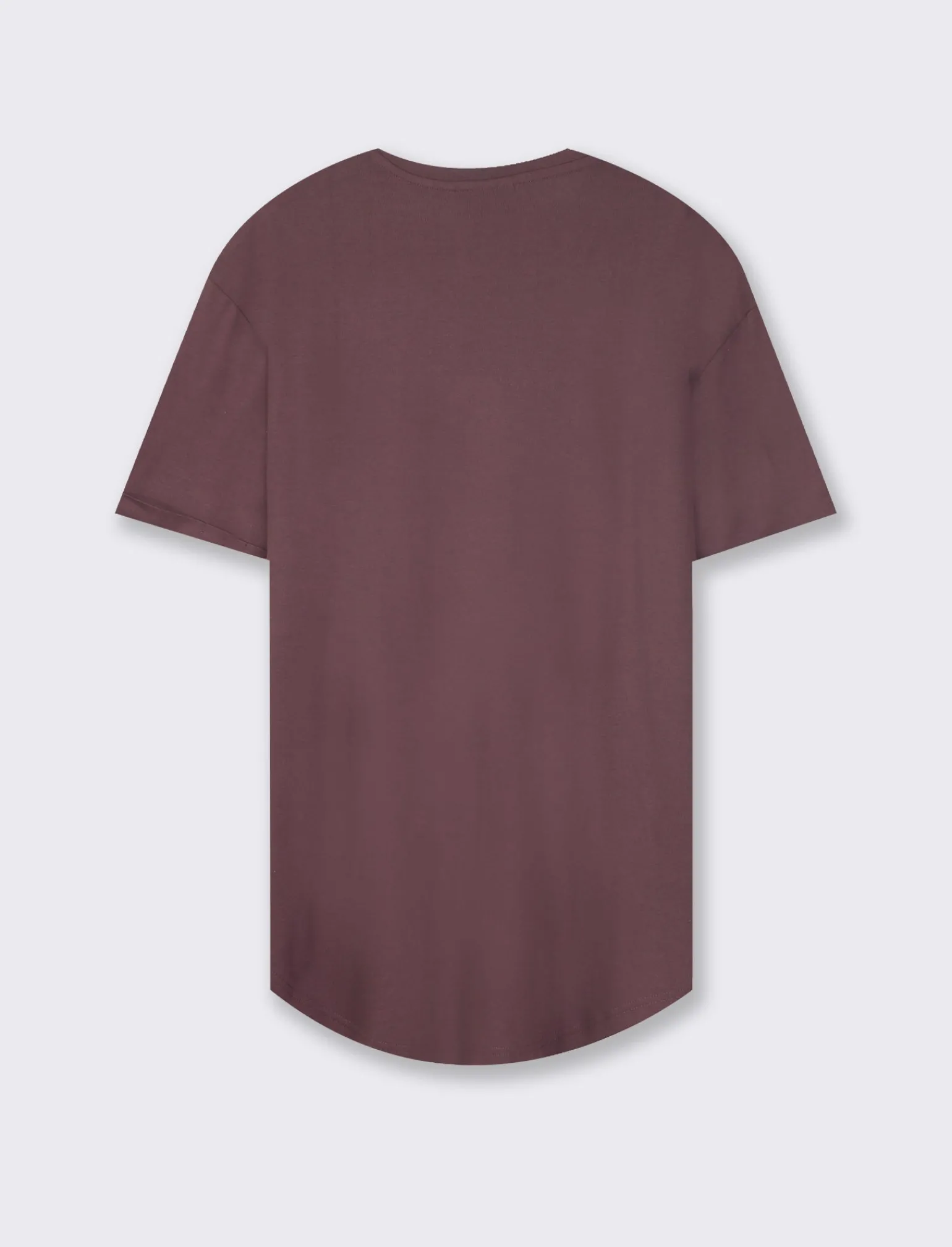 Uomo Piazza Italia Uomo | Polo E T-Shirt<T-shirt girocollo maniche corte loose fit in jersey misto viscosa con fondo stondato - Bordeaux