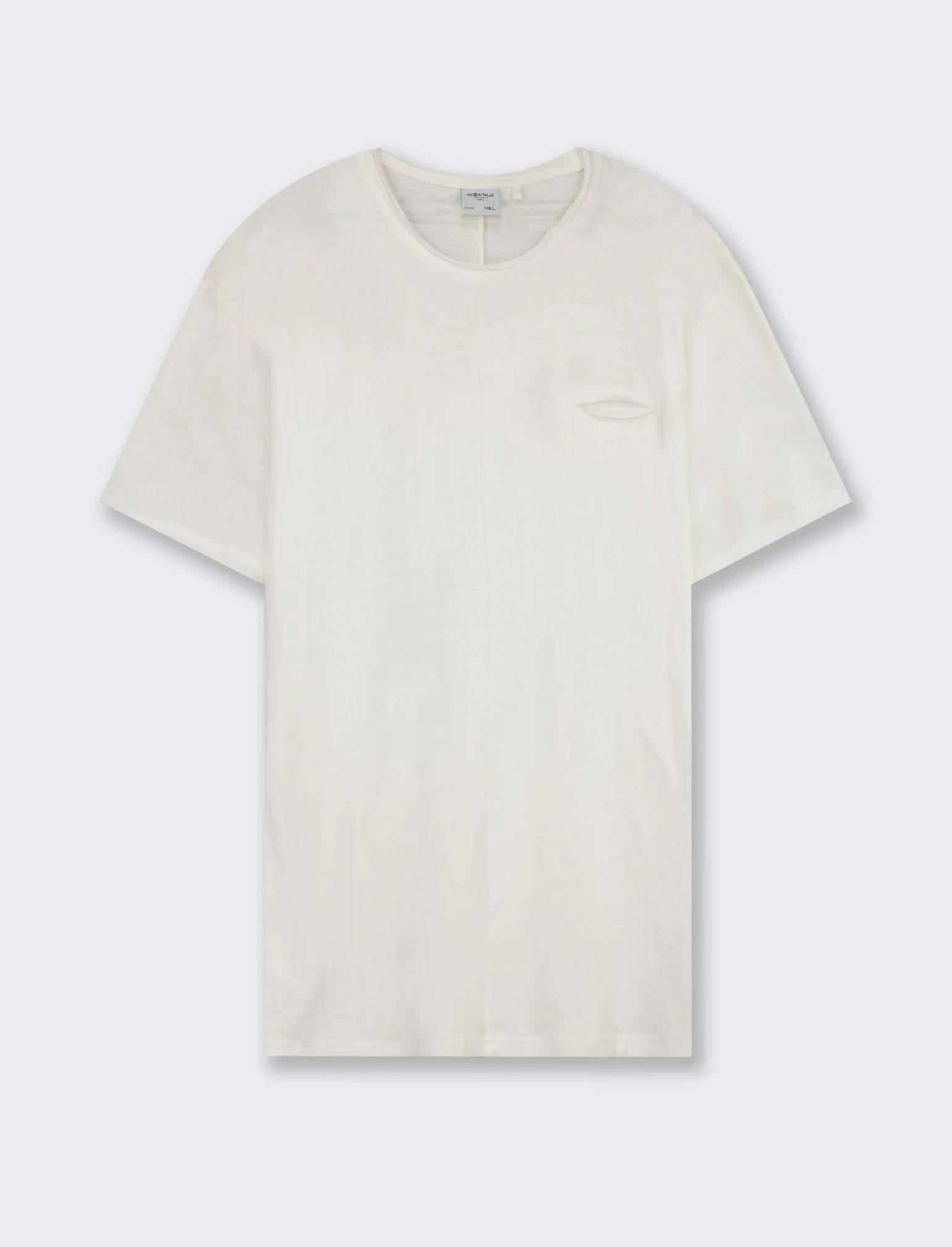 Uomo Piazza Italia Uomo | Polo E T-Shirt<T-shirt girocollo maniche corte loose fit in jersey slub puro cotone -