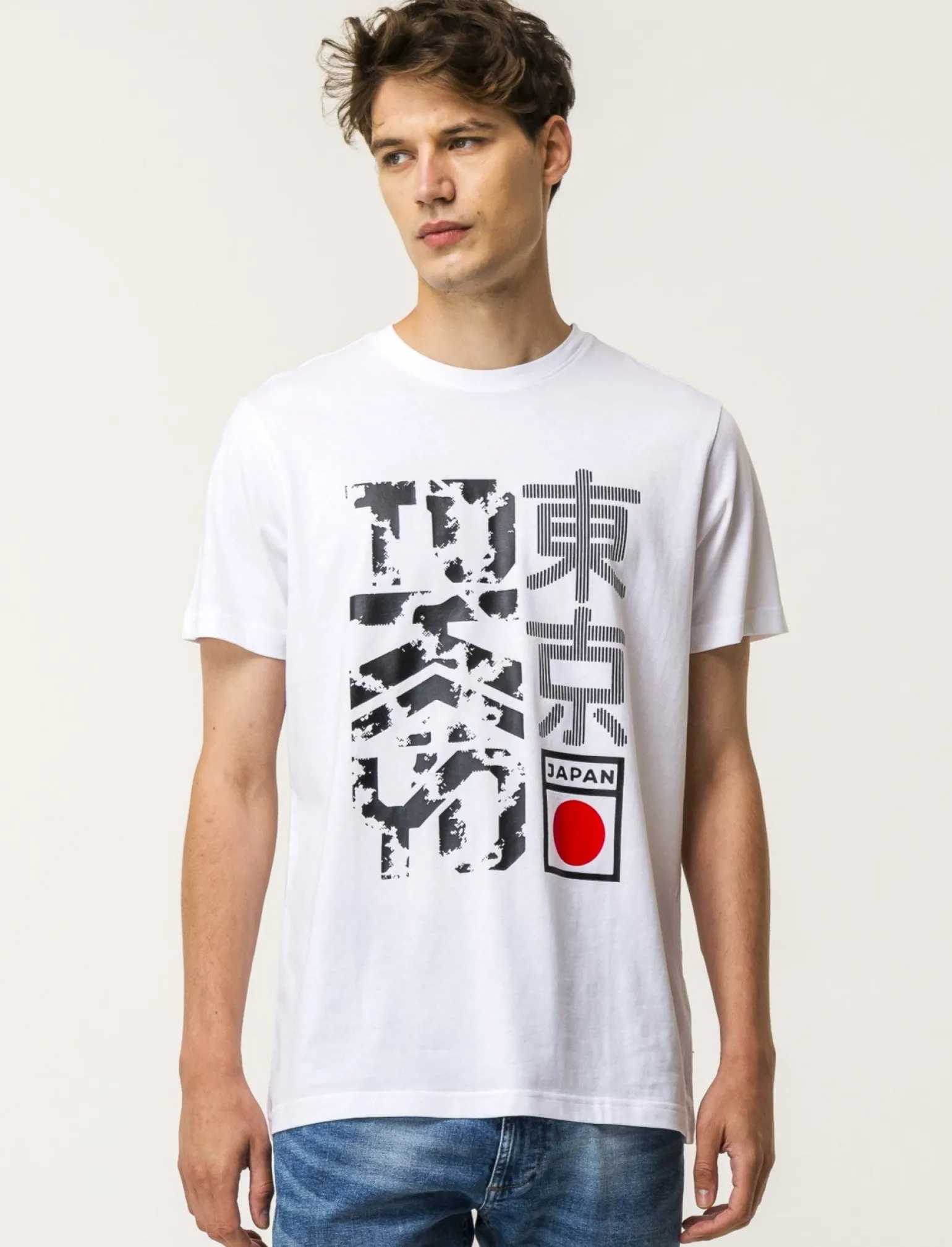 Uomo Piazza Italia Uomo | Polo E T-Shirt<T-shirt girocollo maniche corte regular fit college inspiration -