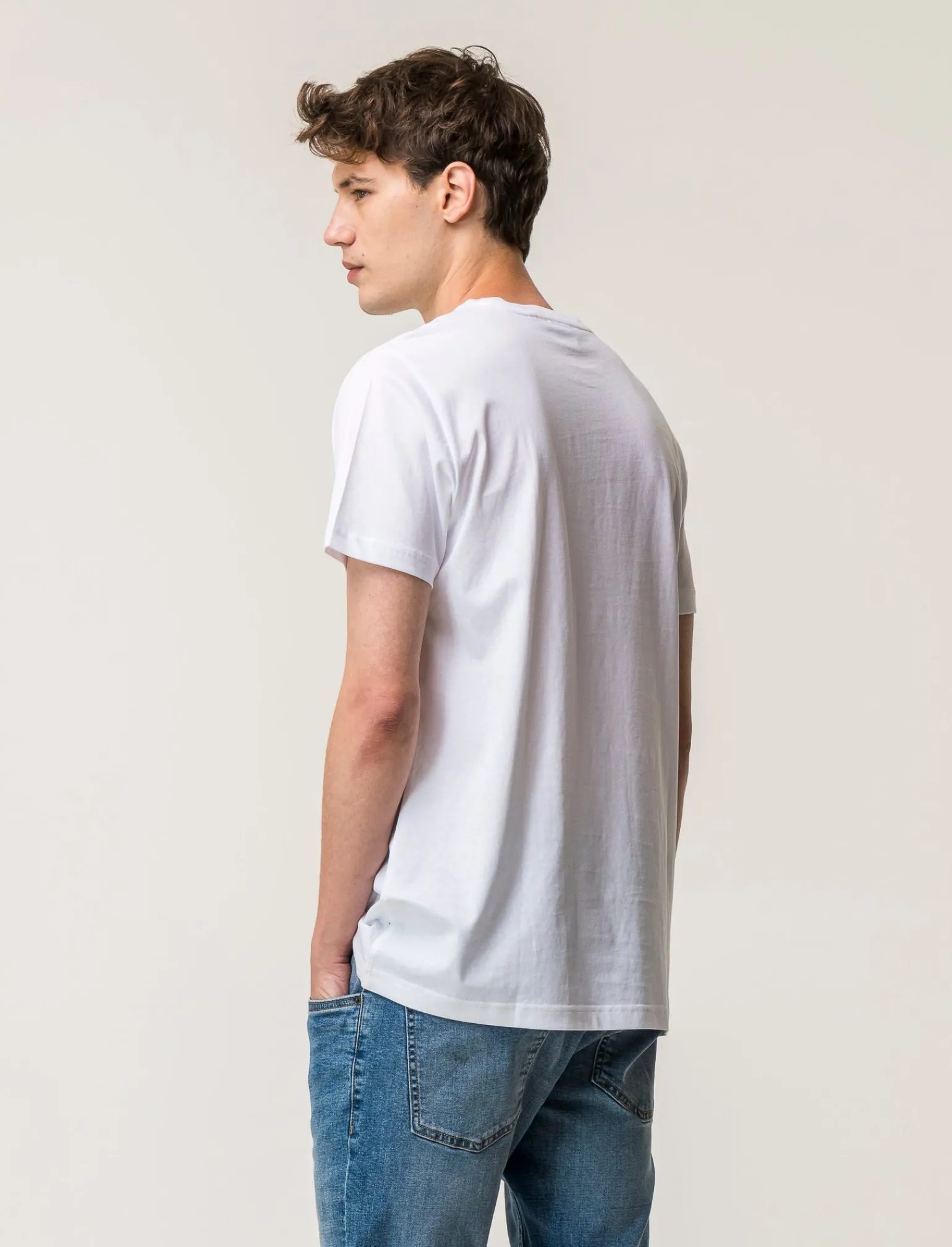 Uomo Piazza Italia Uomo | Polo E T-Shirt<T-shirt girocollo maniche corte regular fit college inspiration -