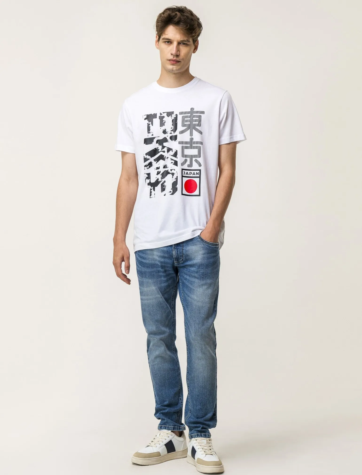 Uomo Piazza Italia Uomo | Polo E T-Shirt<T-shirt girocollo maniche corte regular fit college inspiration -