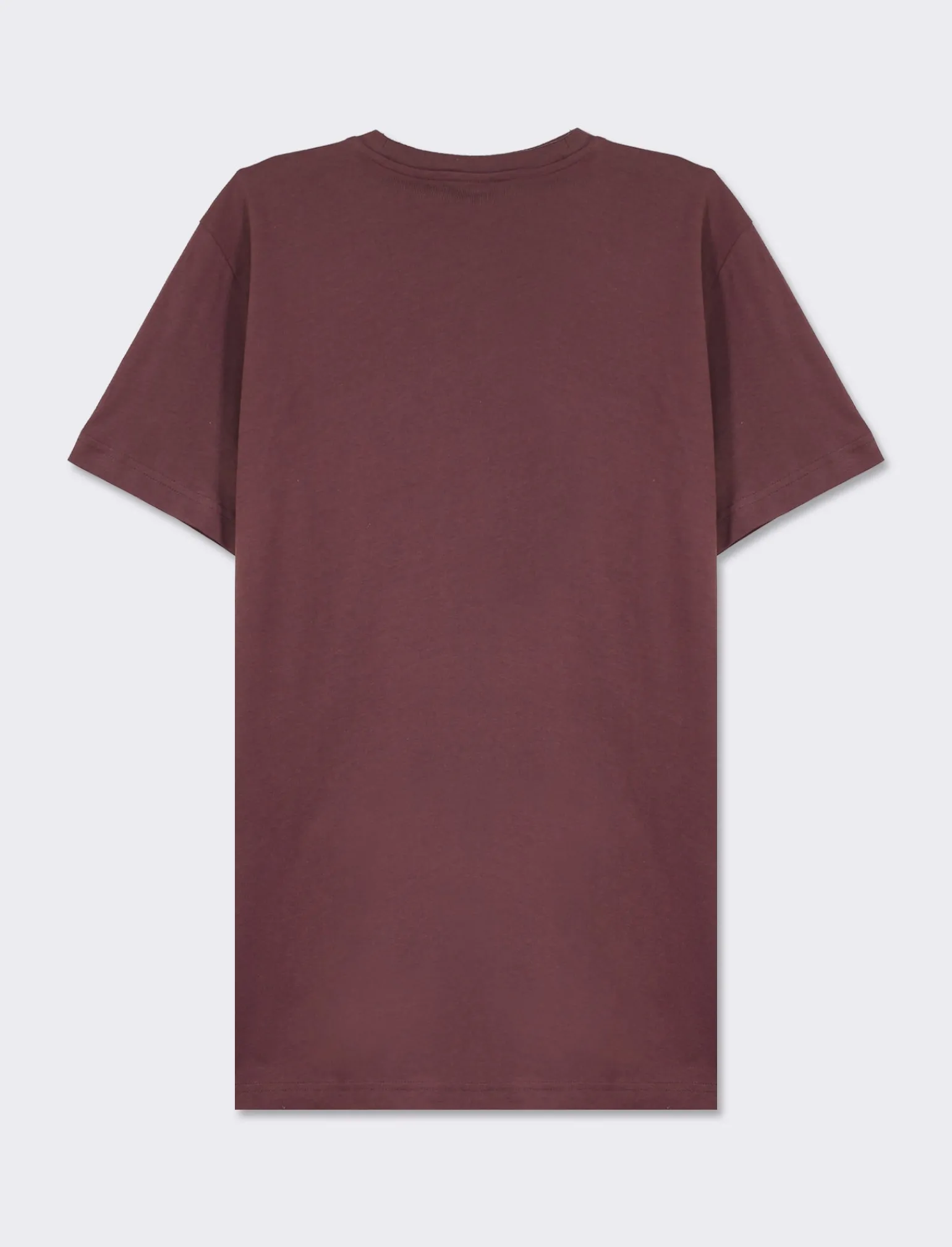 Uomo Piazza Italia Uomo | Polo E T-Shirt<T-shirt girocollo maniche corte regular fit college inspiration - Bordeaux
