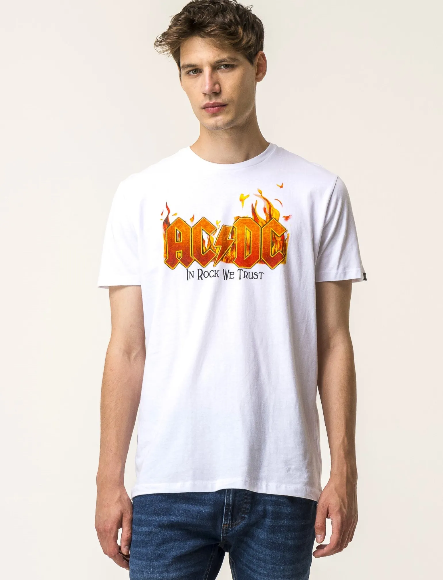 Uomo Piazza Italia Uomo | Polo E T-Shirt<T-shirt girocollo maniche corte regular fit con stampa GORILLAZ License -
