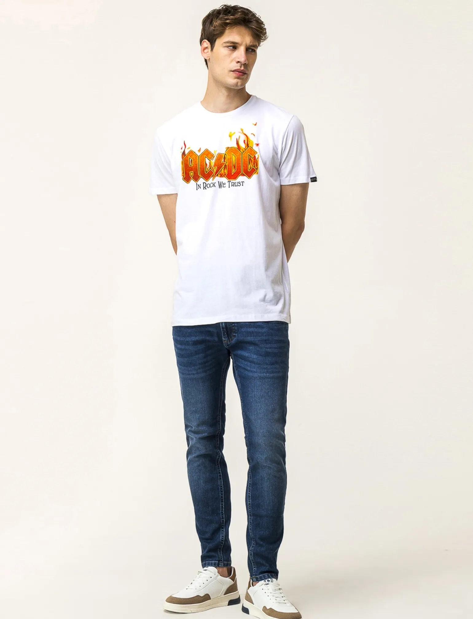 Uomo Piazza Italia Uomo | Polo E T-Shirt<T-shirt girocollo maniche corte regular fit con stampa GORILLAZ License -