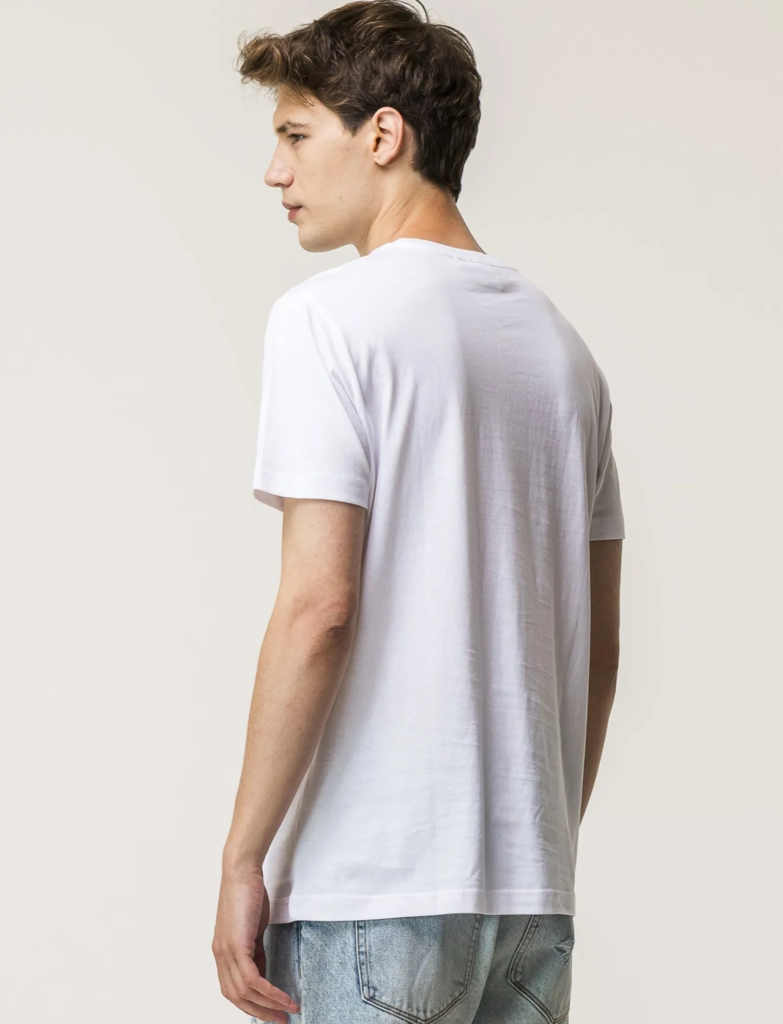 Uomo Piazza Italia Uomo | Polo E T-Shirt<T-shirt girocollo maniche corte regular fit con stampa graffiti USA Inspiration -