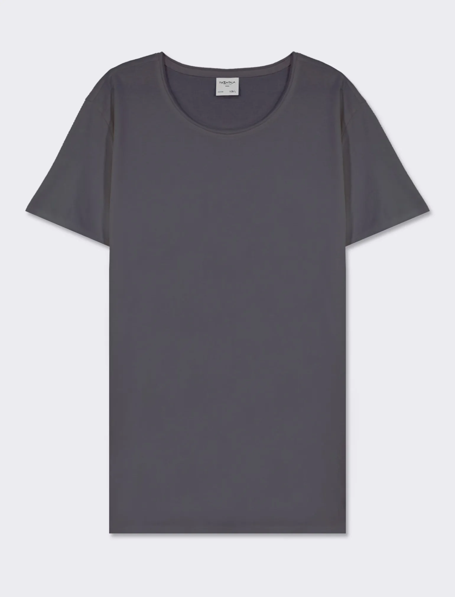 Uomo Piazza Italia Uomo | Polo E T-Shirt<T-shirt girocollo maniche corte regular fit in jersey in puro cotone - Avion