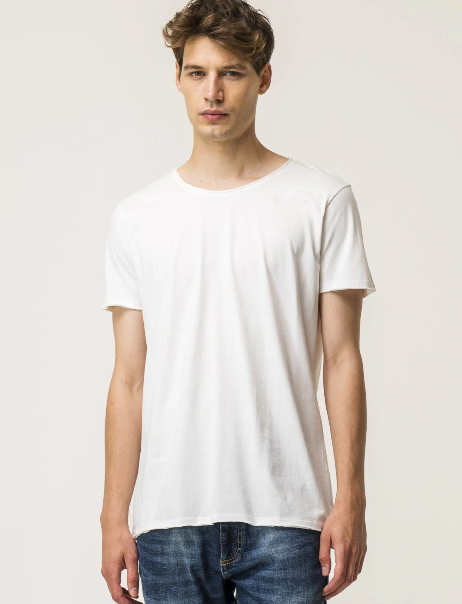Uomo Piazza Italia Uomo | Polo E T-Shirt<T-shirt girocollo maniche corte regular fit in jersey in puro cotone -