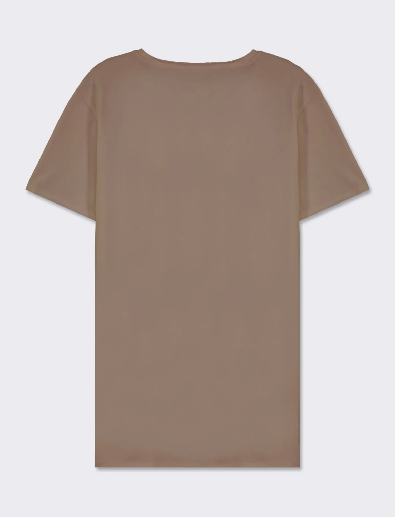 Uomo Piazza Italia Uomo | Polo E T-Shirt<T-shirt girocollo maniche corte regular fit in jersey in puro cotone - kaki