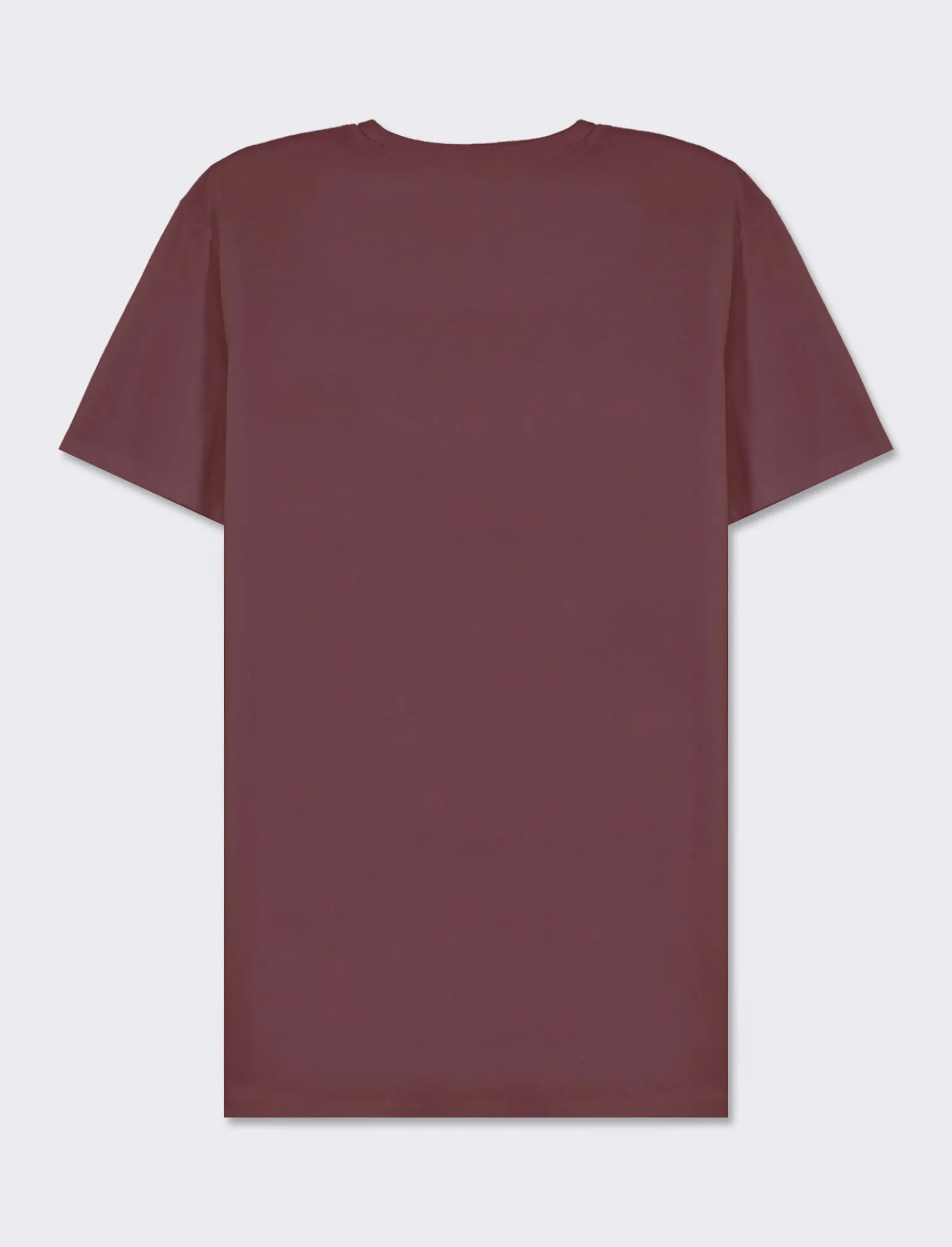 Uomo Piazza Italia Uomo | Polo E T-Shirt<T-shirt girocollo maniche corte regular fit in jersey puro cotone - Bordeaux