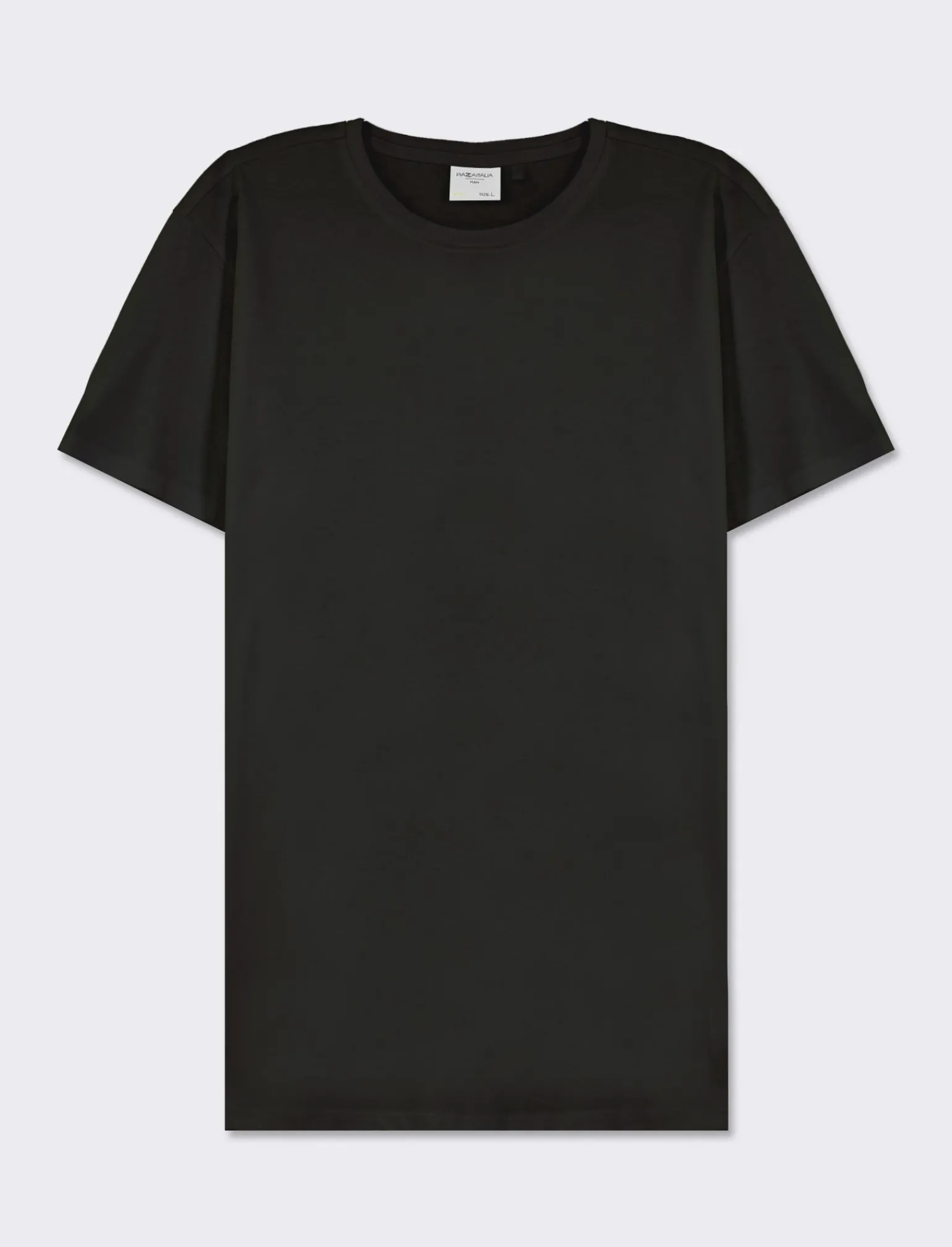 Uomo Piazza Italia Uomo | Polo E T-Shirt<T-shirt girocollo maniche corte regular fit in jersey puro cotone -