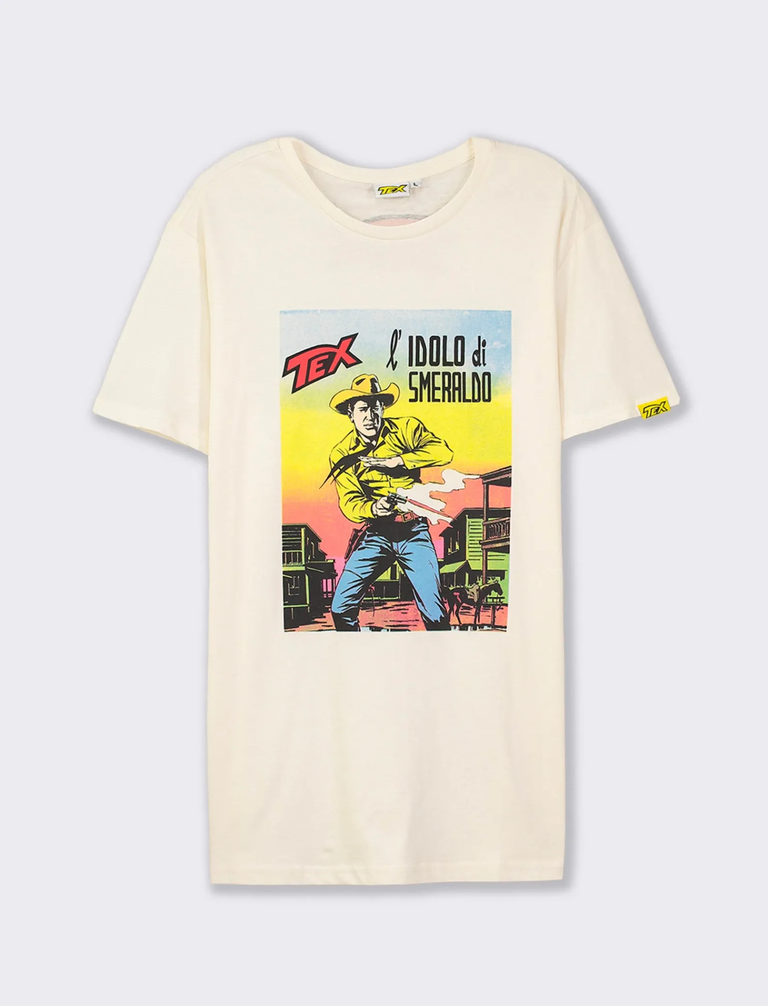 Uomo Piazza Italia Uomo | Polo E T-Shirt<T-shirt girocollo maniche corte regular fitcon TEX WILLER License - sporco