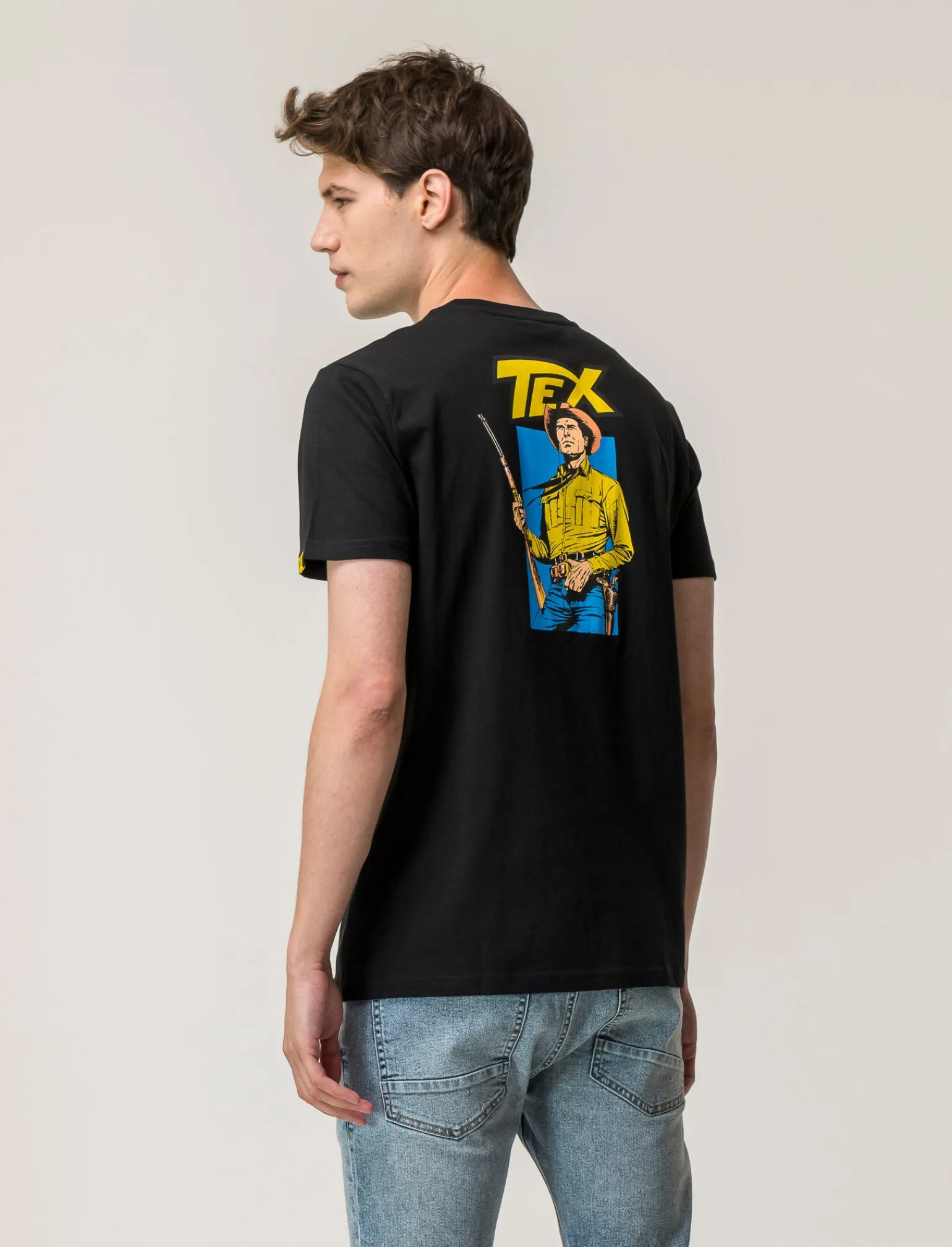 Uomo Piazza Italia Uomo | Polo E T-Shirt<T-shirt girocollo maniche corte regular fitcon TEX WILLER License -