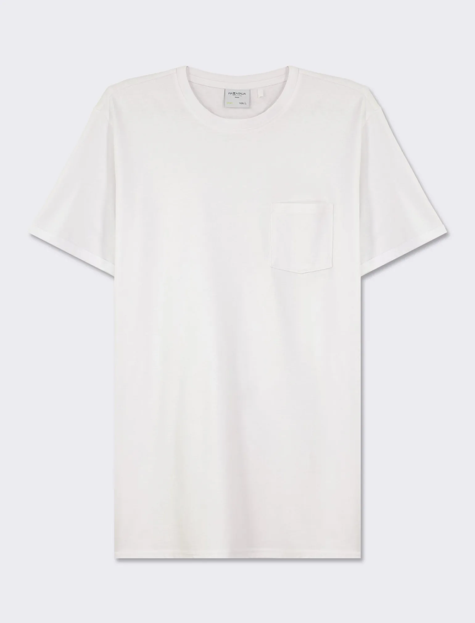 Uomo Piazza Italia Uomo | Polo E T-Shirt<T-shirt girocollo maniche corte regularfit in jersey puro cotone -