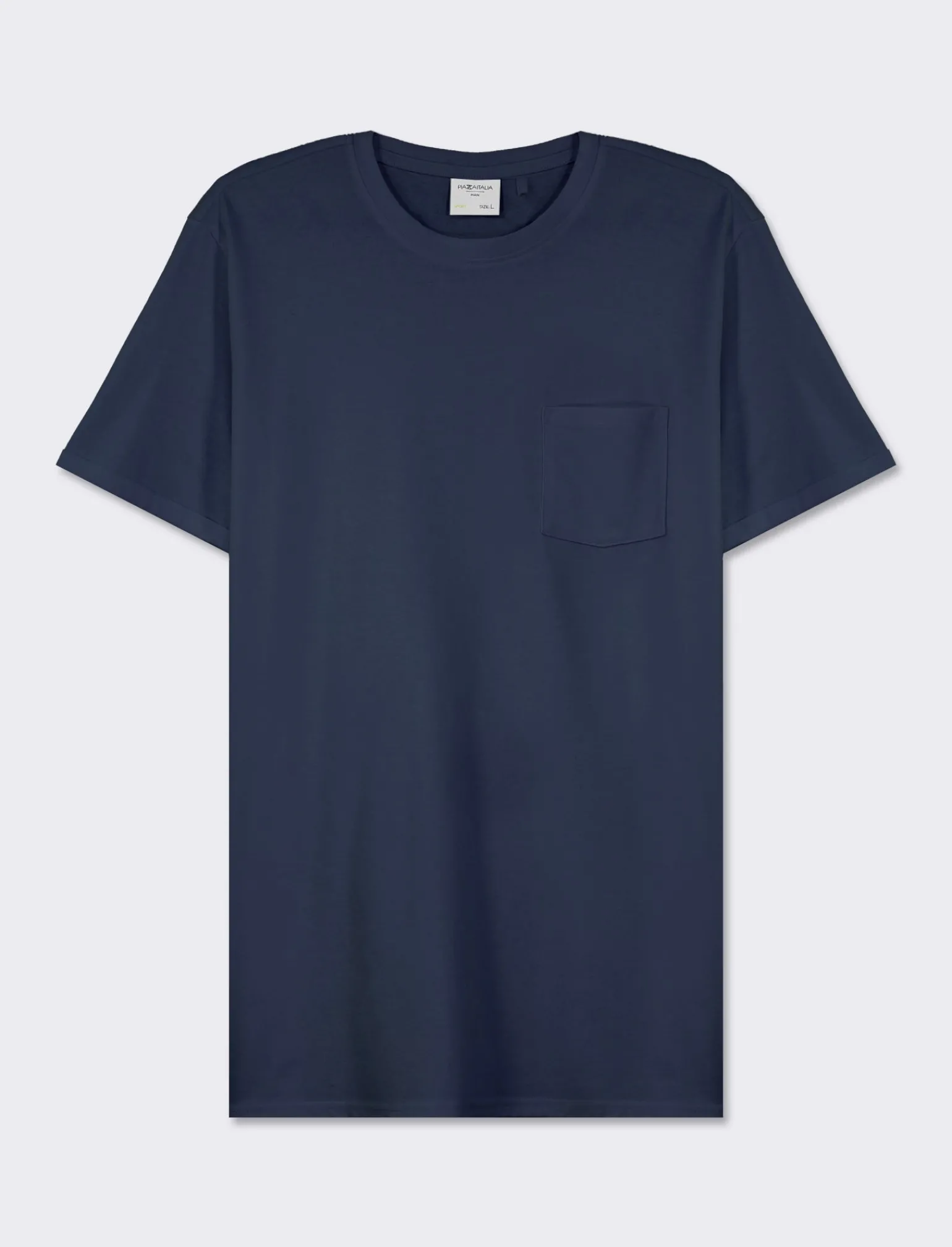 Uomo Piazza Italia Uomo | Polo E T-Shirt<T-shirt girocollo maniche corte regularfit in jersey puro cotone -