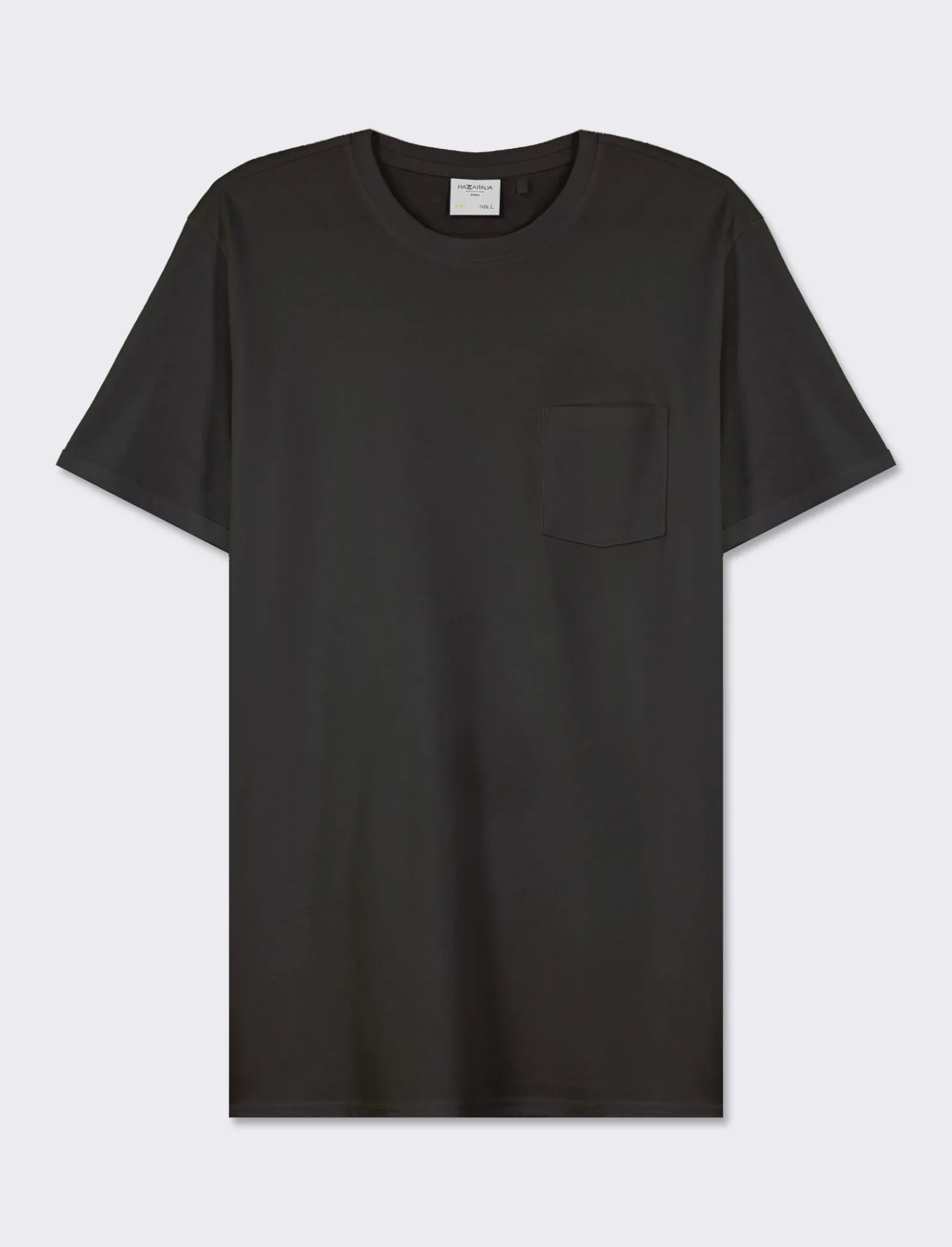 Uomo Piazza Italia Uomo | Polo E T-Shirt<T-shirt girocollo maniche corte regularfit in jersey puro cotone -