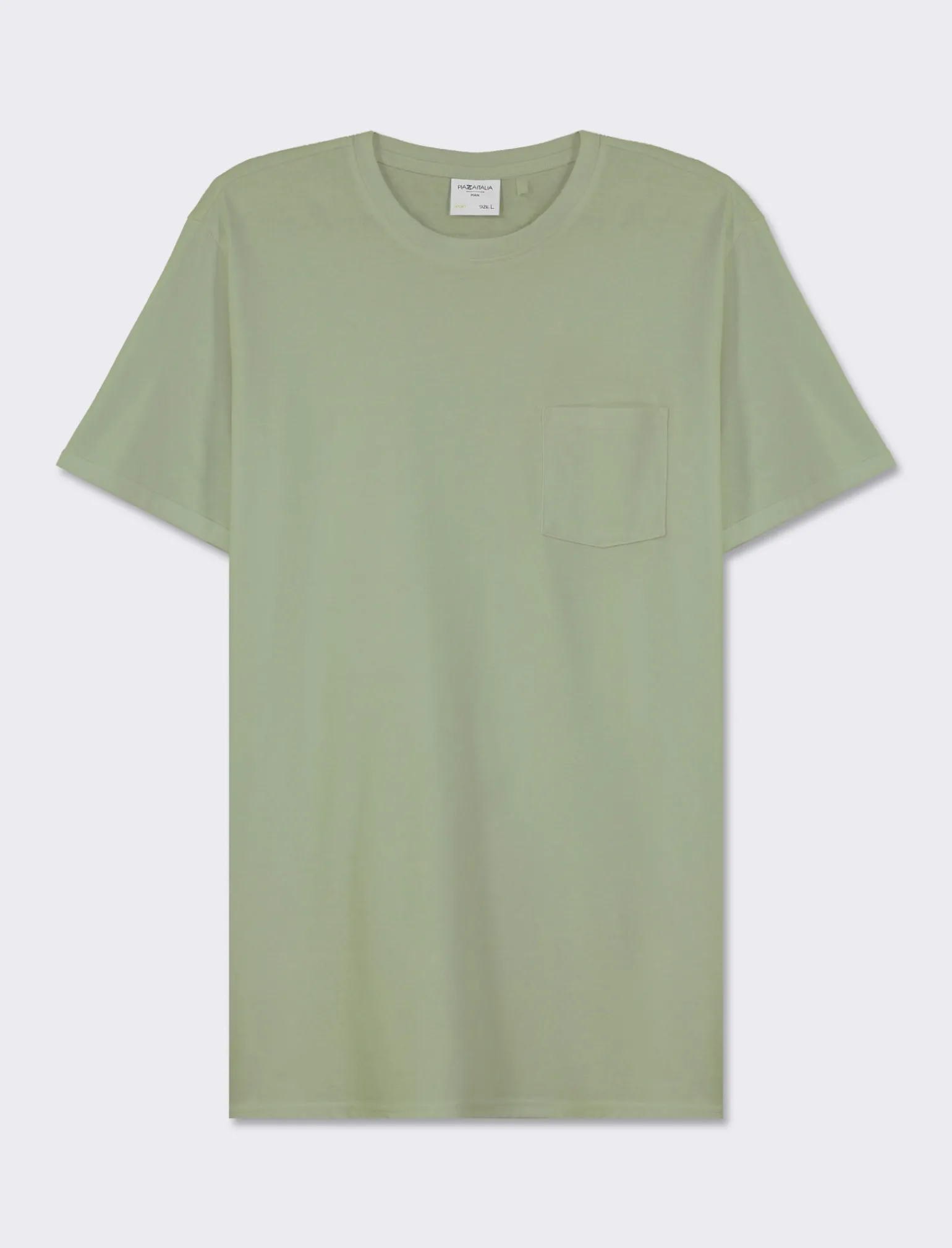 Uomo Piazza Italia Uomo | Polo E T-Shirt<T-shirt girocollo maniche corte regularfit in jersey puro cotone -
