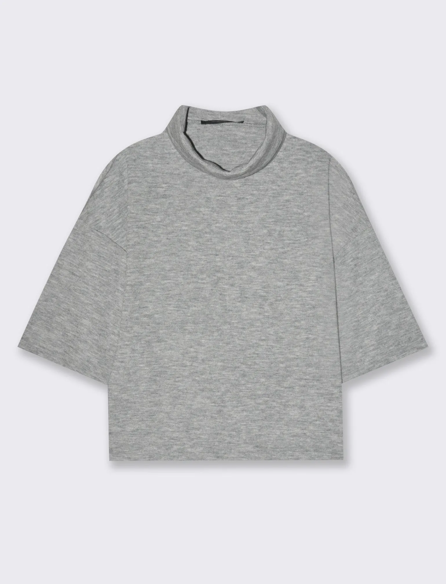 Donna Piazza Italia T-Shirt E Top<T-shirt in maglia a collo alto - Grigio