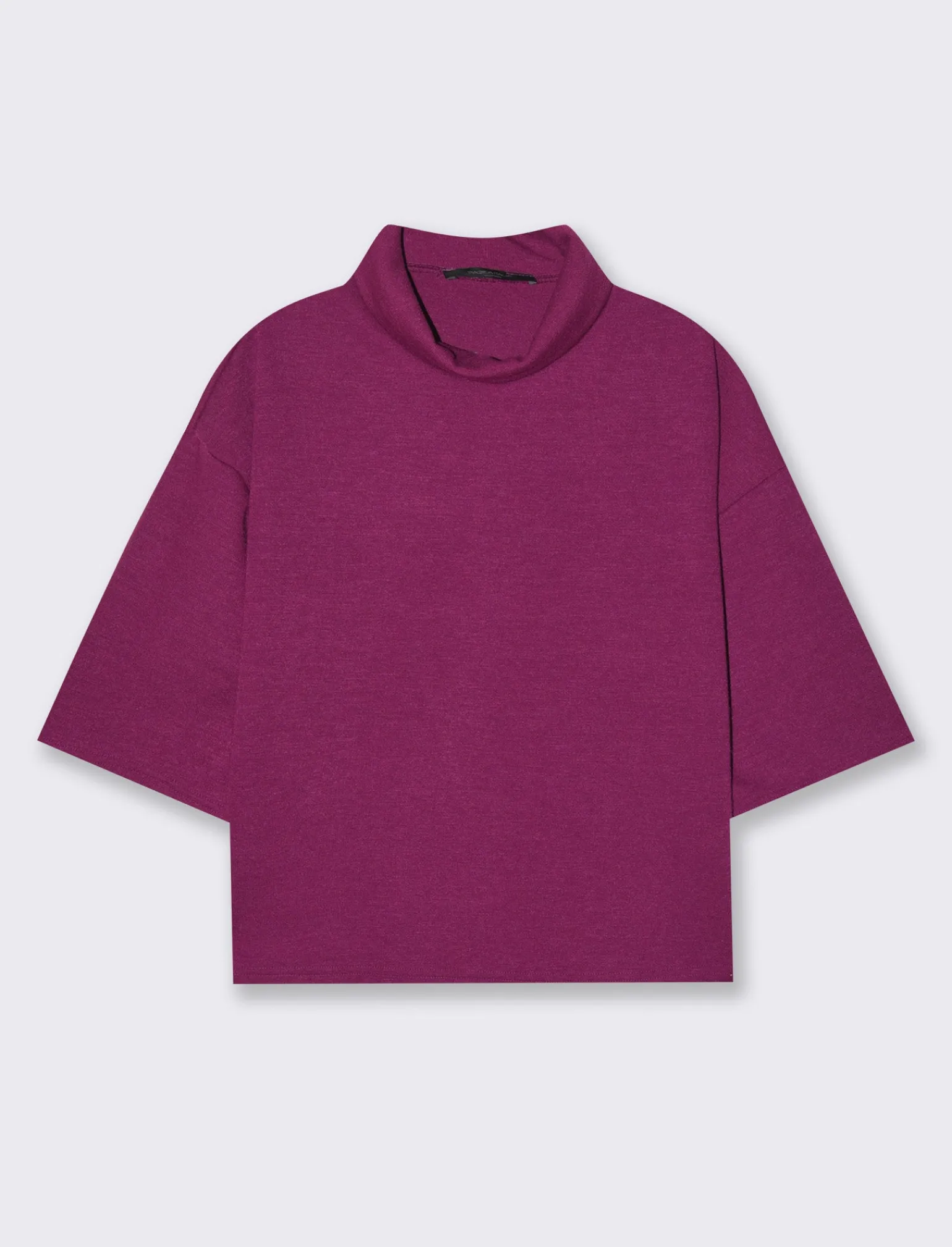 Donna Piazza Italia T-Shirt E Top<T-shirt in maglia a collo alto - Magenta