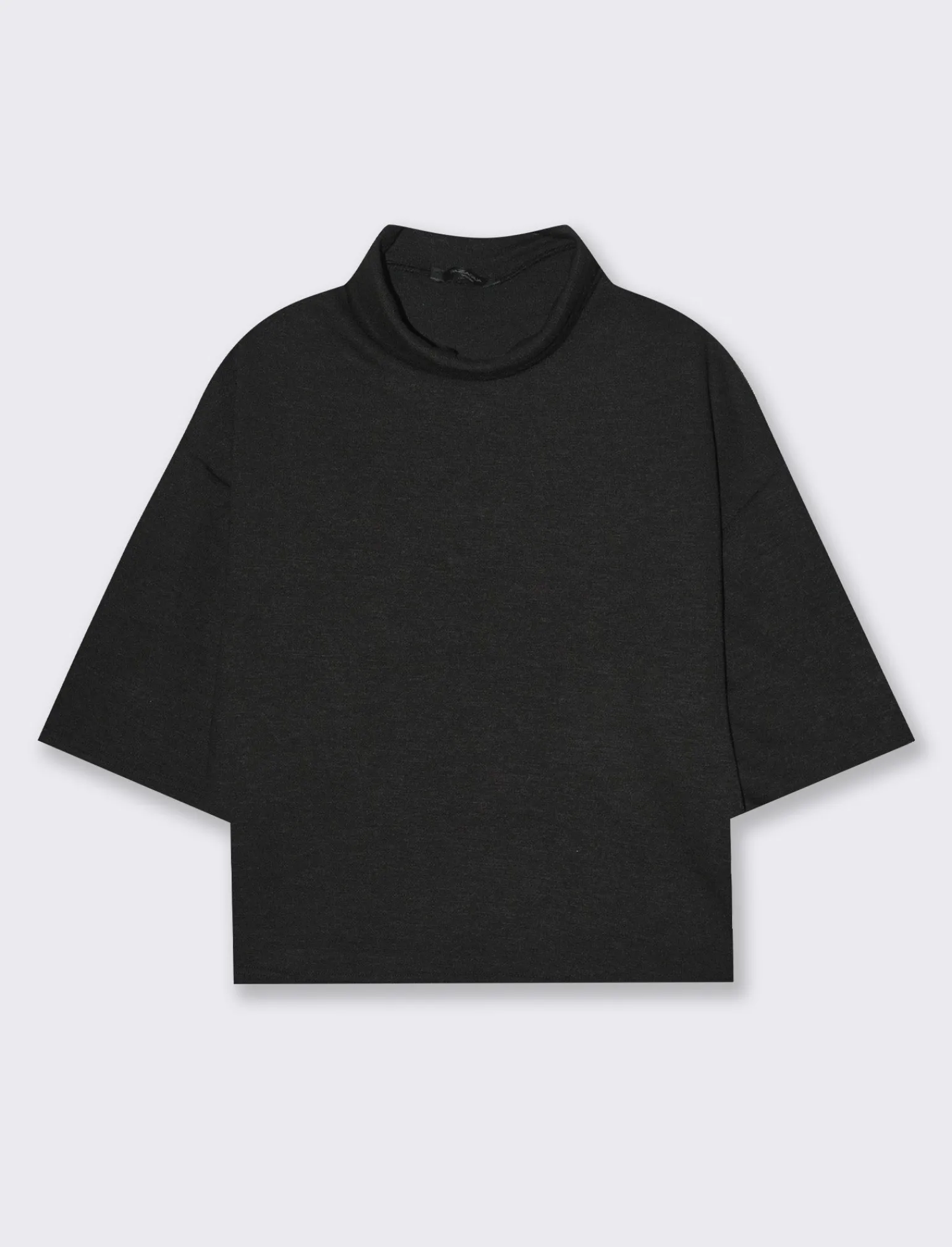 Donna Piazza Italia T-Shirt E Top<T-shirt in maglia a collo alto - Nero