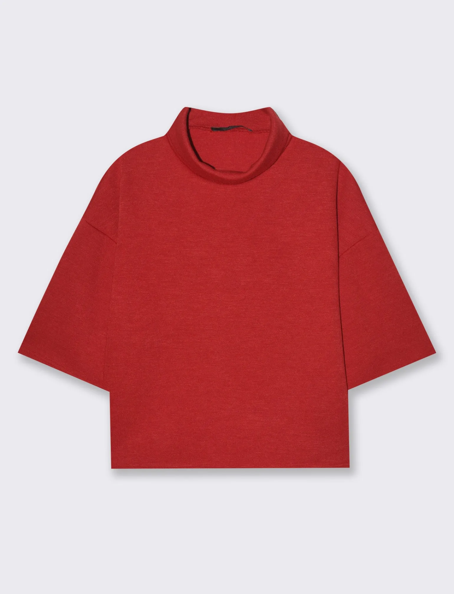 Donna Piazza Italia T-Shirt E Top<T-shirt in maglia a collo alto - Rosso