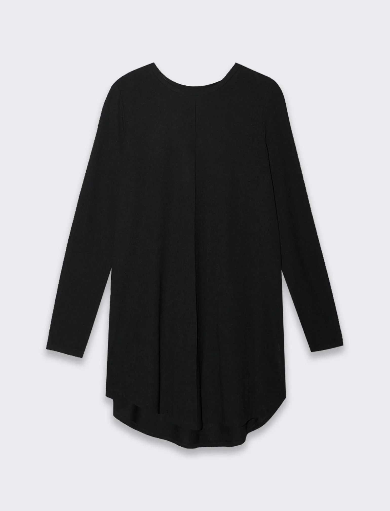 Donna Piazza Italia Donna | Maglieria<T-shirt lunga a girocollo a manica lunga e spacchi laterali -
