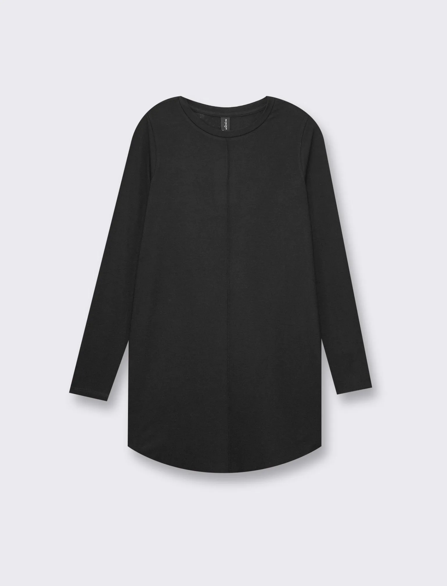 Donna Piazza Italia Donna | Maglieria<T-shirt lunga a girocollo a manica lunga e spacchi laterali -