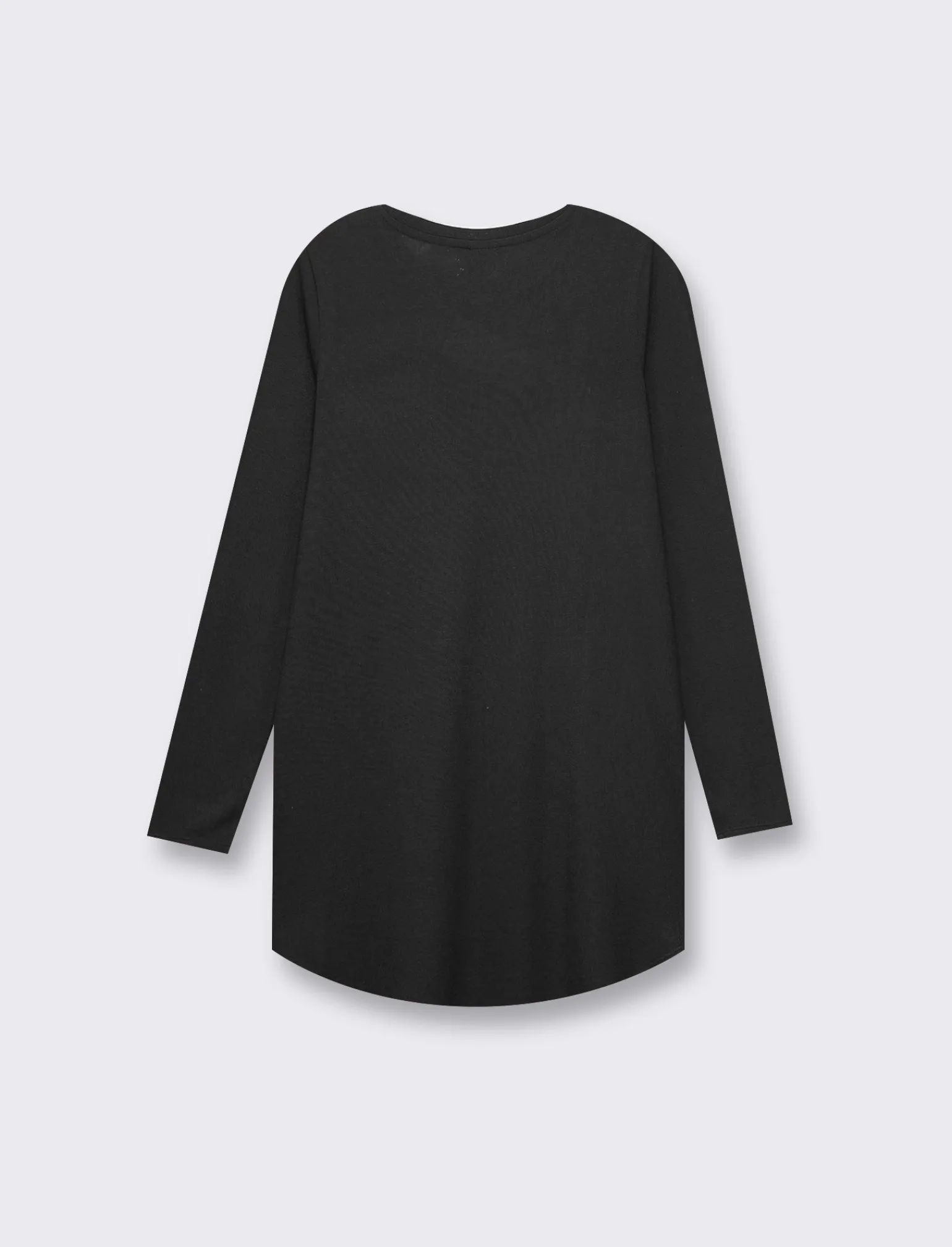 Donna Piazza Italia Donna | Maglieria<T-shirt lunga a girocollo a manica lunga e spacchi laterali -