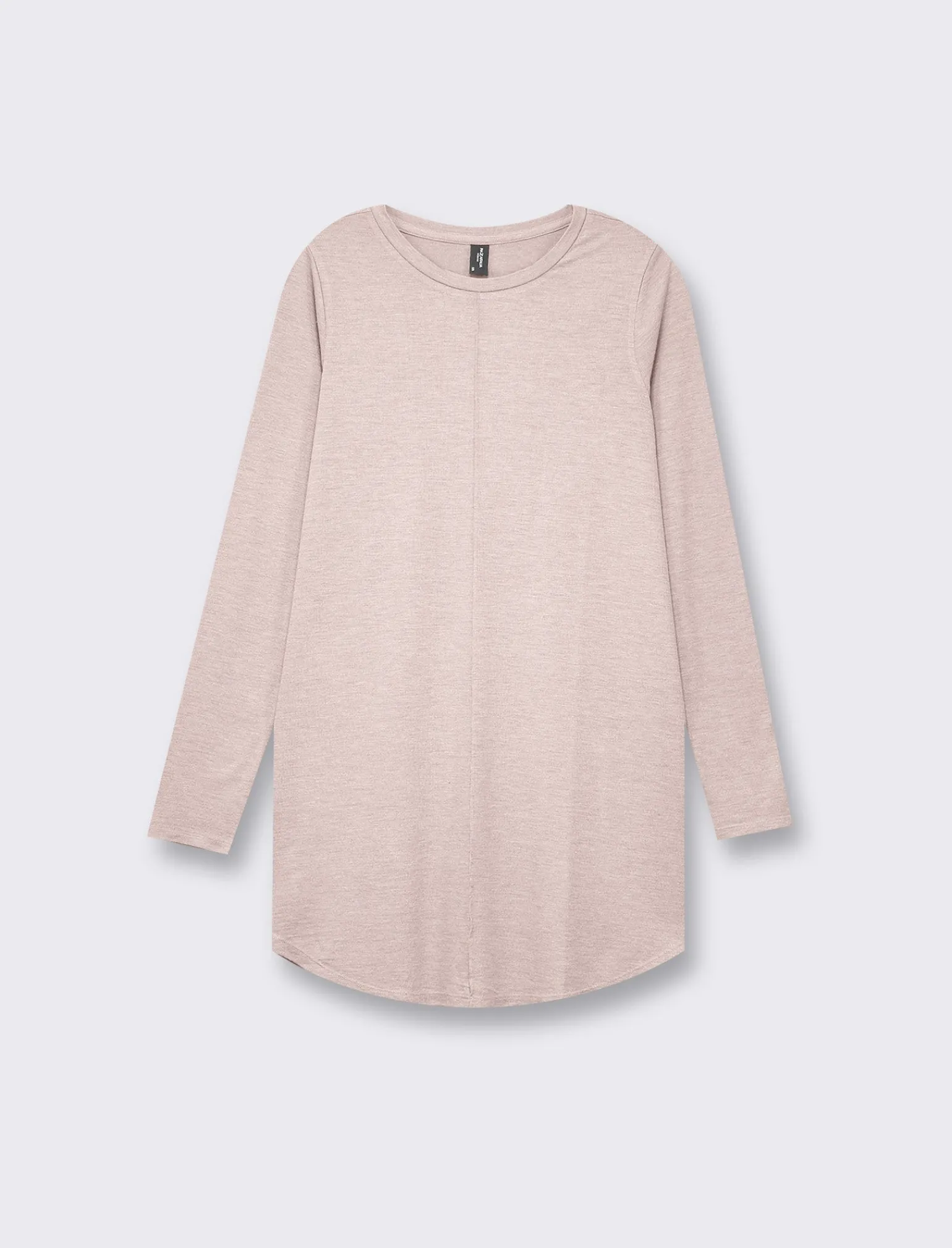 Donna Piazza Italia Donna | Maglieria<T-shirt lunga a girocollo a manica lunga e spacchi laterali - antico