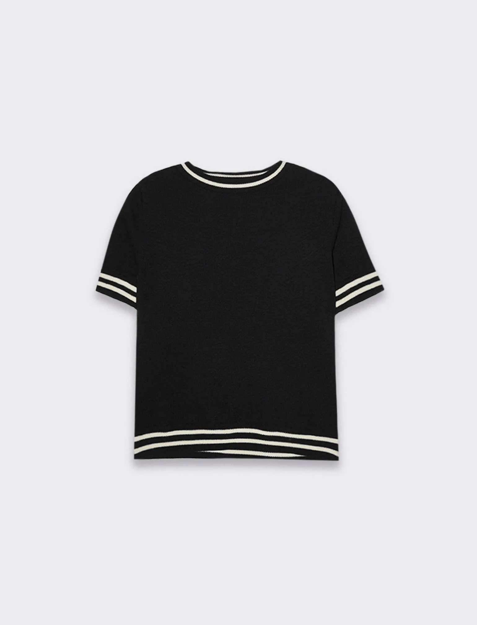 Donna Piazza Italia Donna | Maglieria<T-shirt manica corta con giro collo -