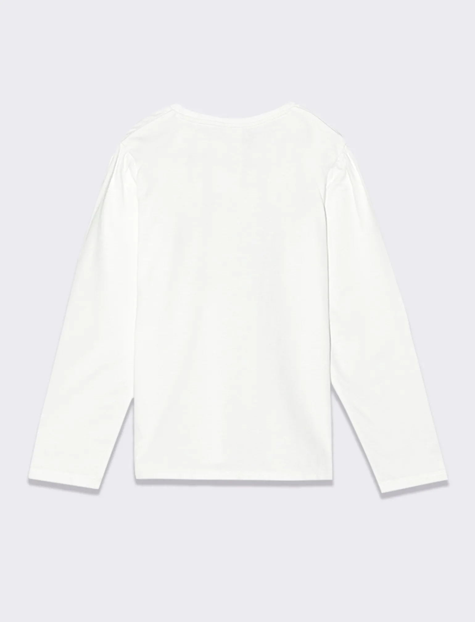 Piazza Italia Bambina | T-Shirt E Top<T-shirt manica lunga in cotone con stampa lucida e arriccio sulla manica - sporco