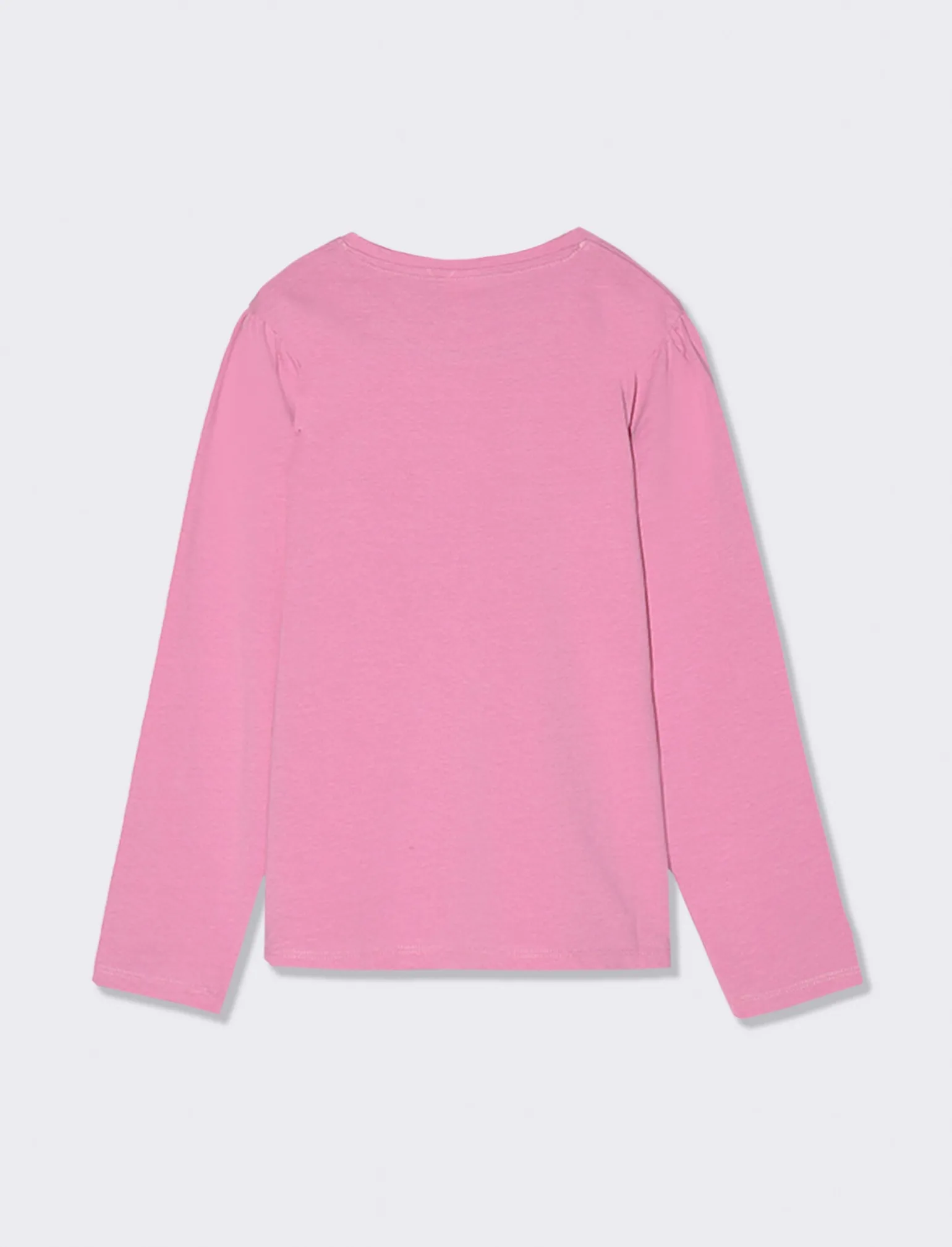 Piazza Italia Bambina | T-Shirt E Top<T-shirt manica lunga in cotone con stampa lucida e arriccio sulla manica -