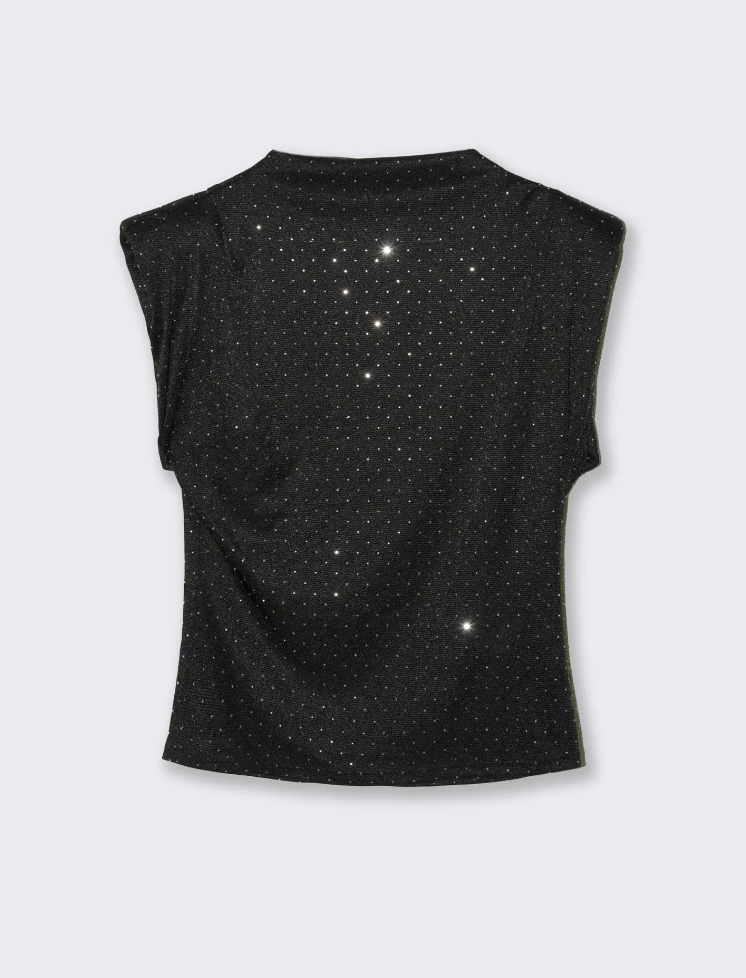 Donna Piazza Italia T-Shirt E Top<T-shirt maniche con appicazioni strass - Nero
