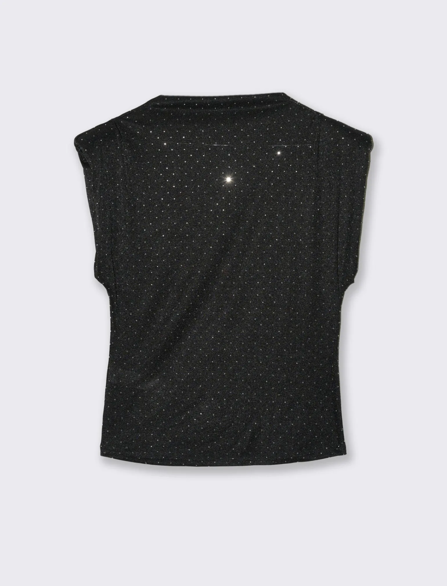 Donna Piazza Italia T-Shirt E Top<T-shirt maniche con appicazioni strass - Nero