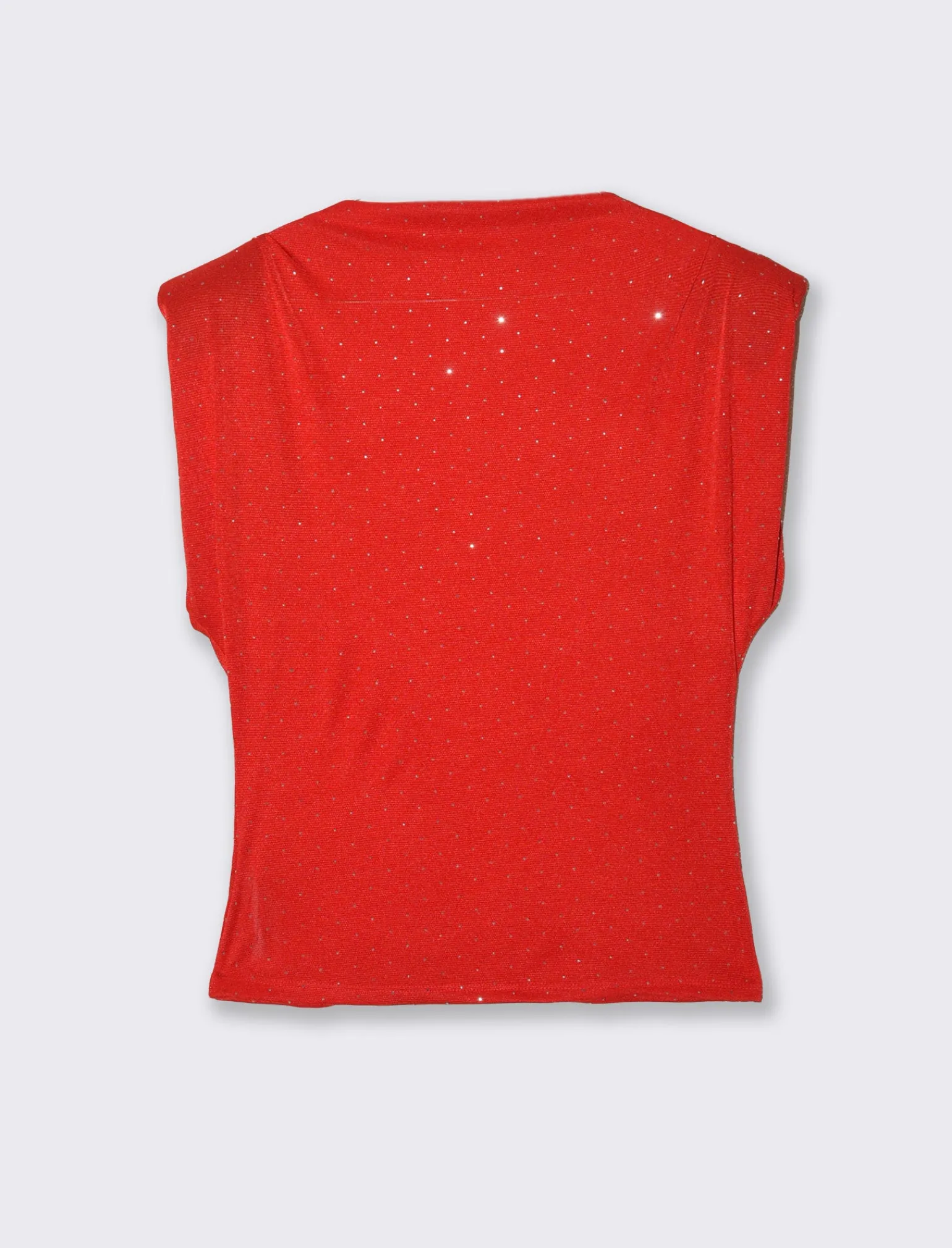 Donna Piazza Italia T-Shirt E Top<T-shirt maniche con appicazioni strass - Rosso