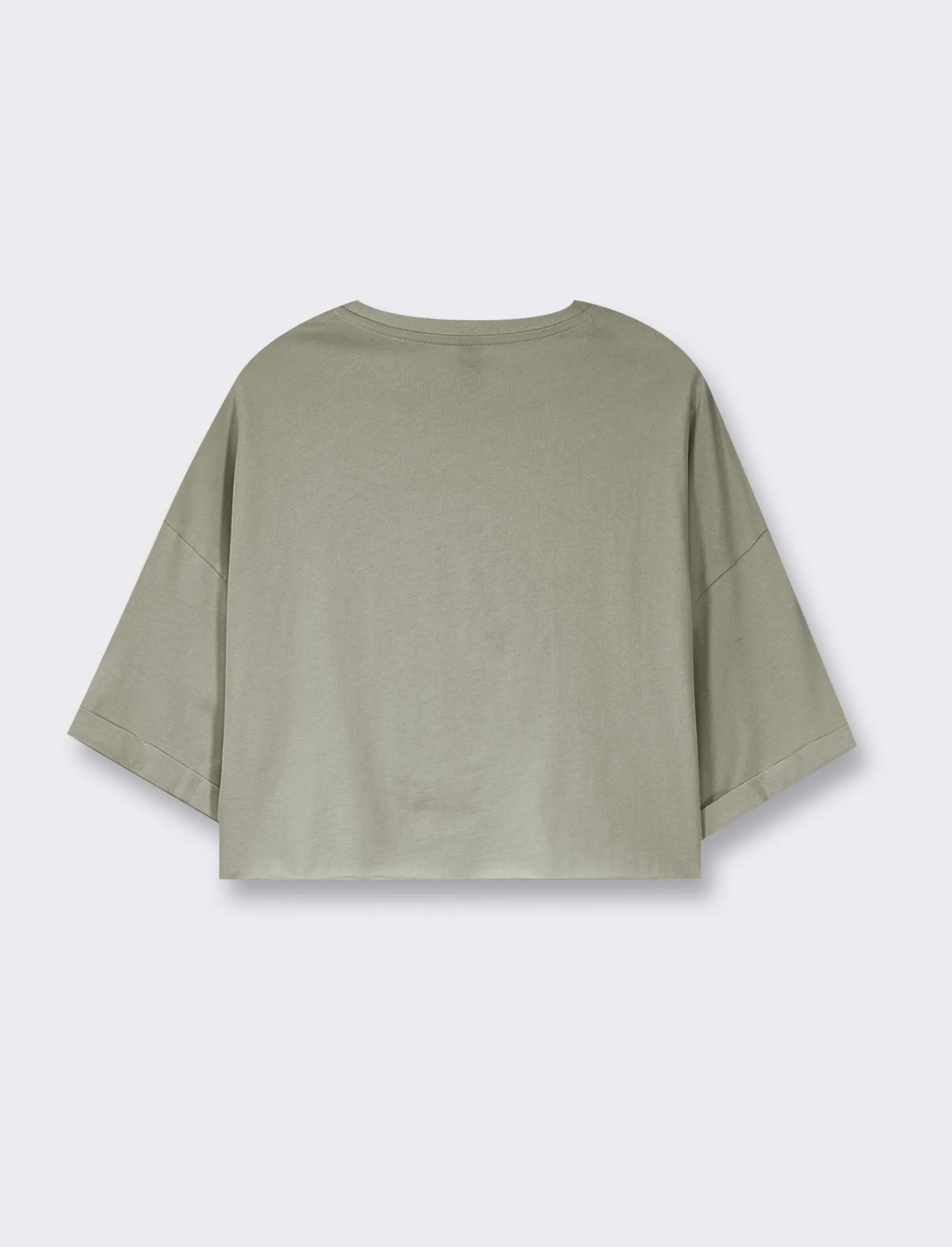Donna Piazza Italia Donna | T-Shirt E Top<T-shirt mezz manica girocollo vestibilità crop e spalla scesa con stampa - var 2