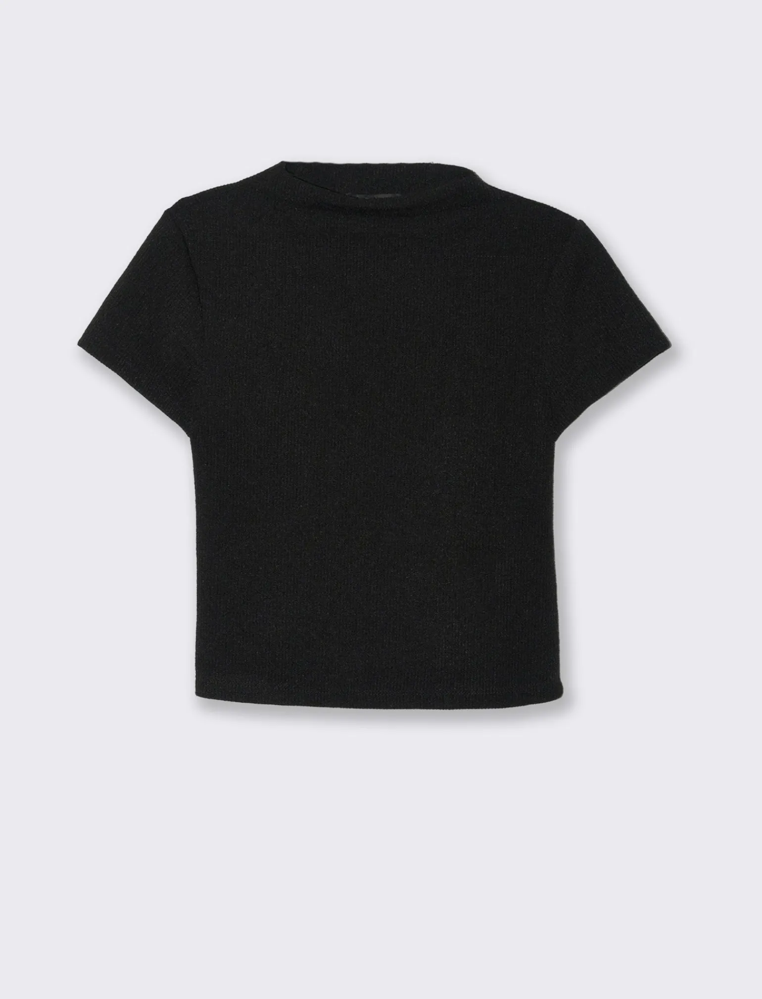 Donna Piazza Italia T-Shirt E Top<T-shirt mezza manica con mezzo collo - Nero