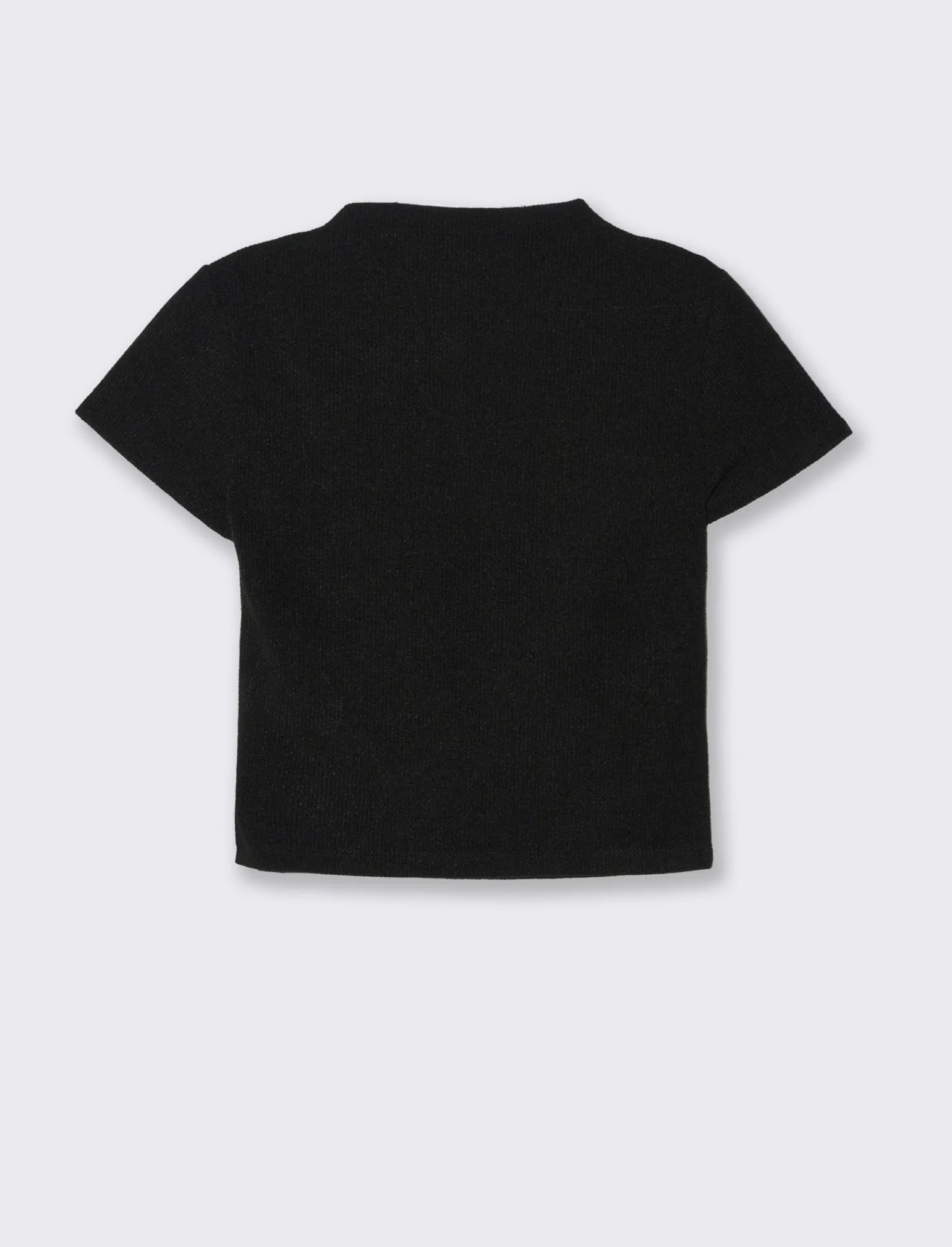 Donna Piazza Italia T-Shirt E Top<T-shirt mezza manica con mezzo collo - Nero