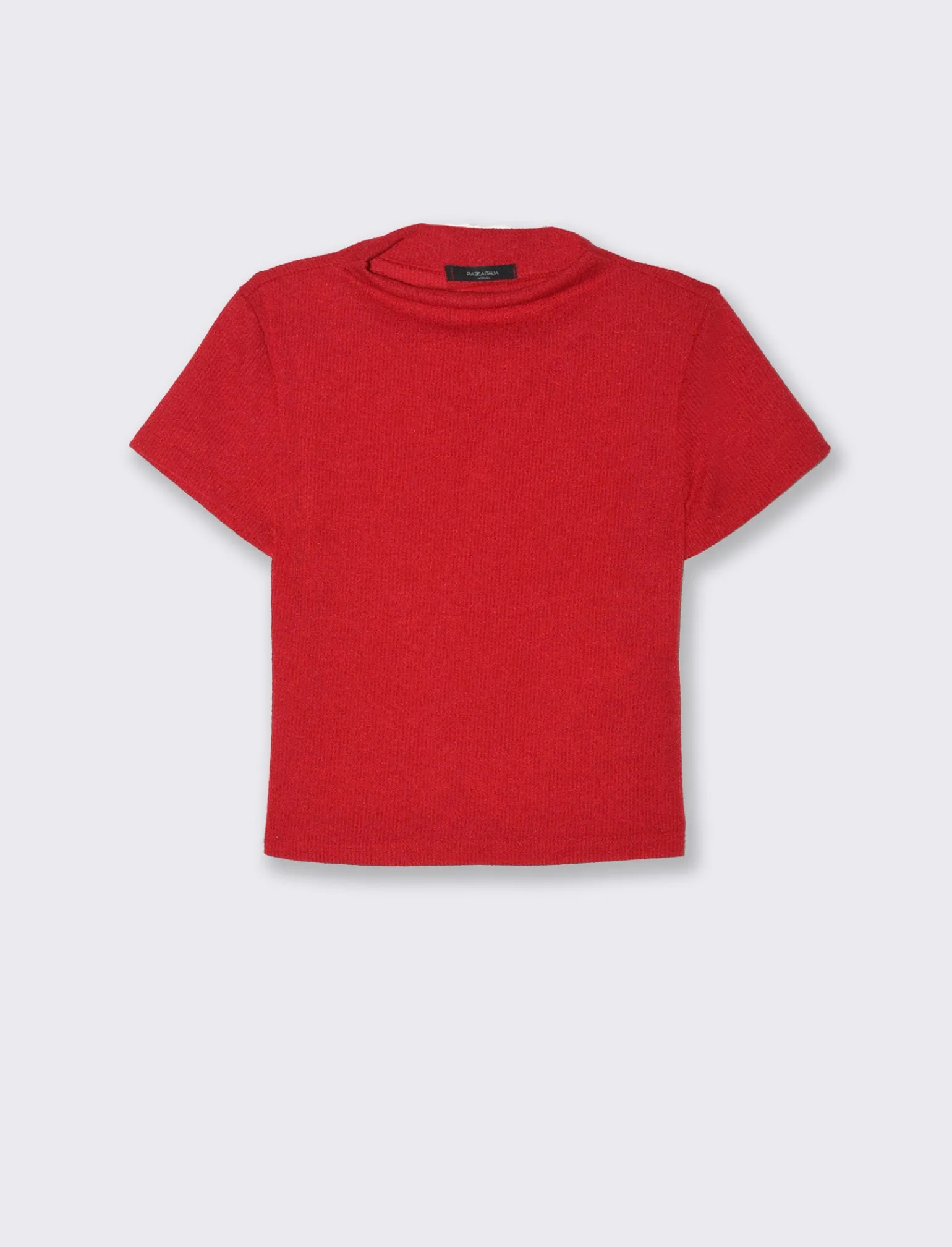 Donna Piazza Italia T-Shirt E Top<T-shirt mezza manica con mezzo collo - Rosso