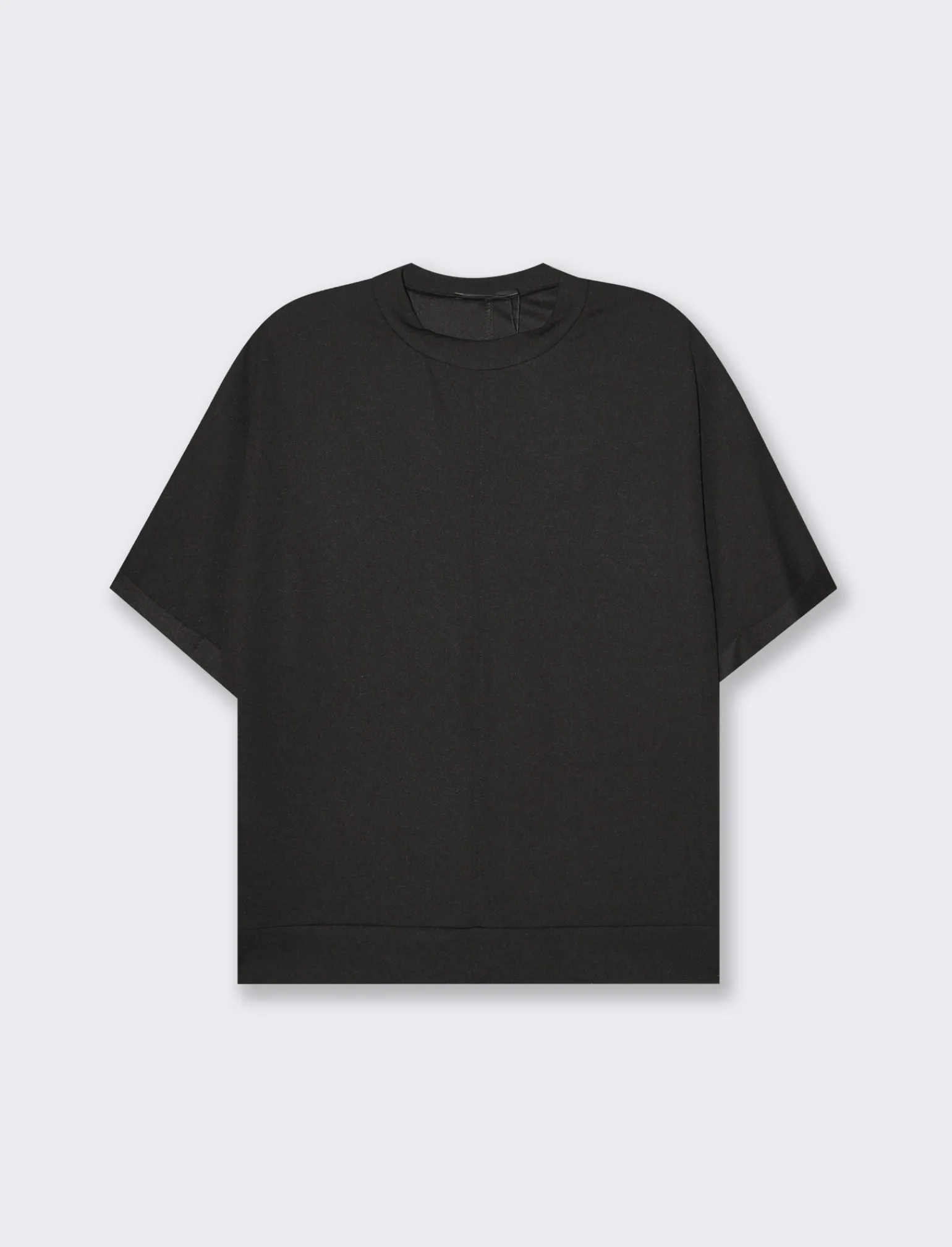 Donna Piazza Italia Maglieria<T-shirt mezza manica girocollo con cintura in rilievo -
