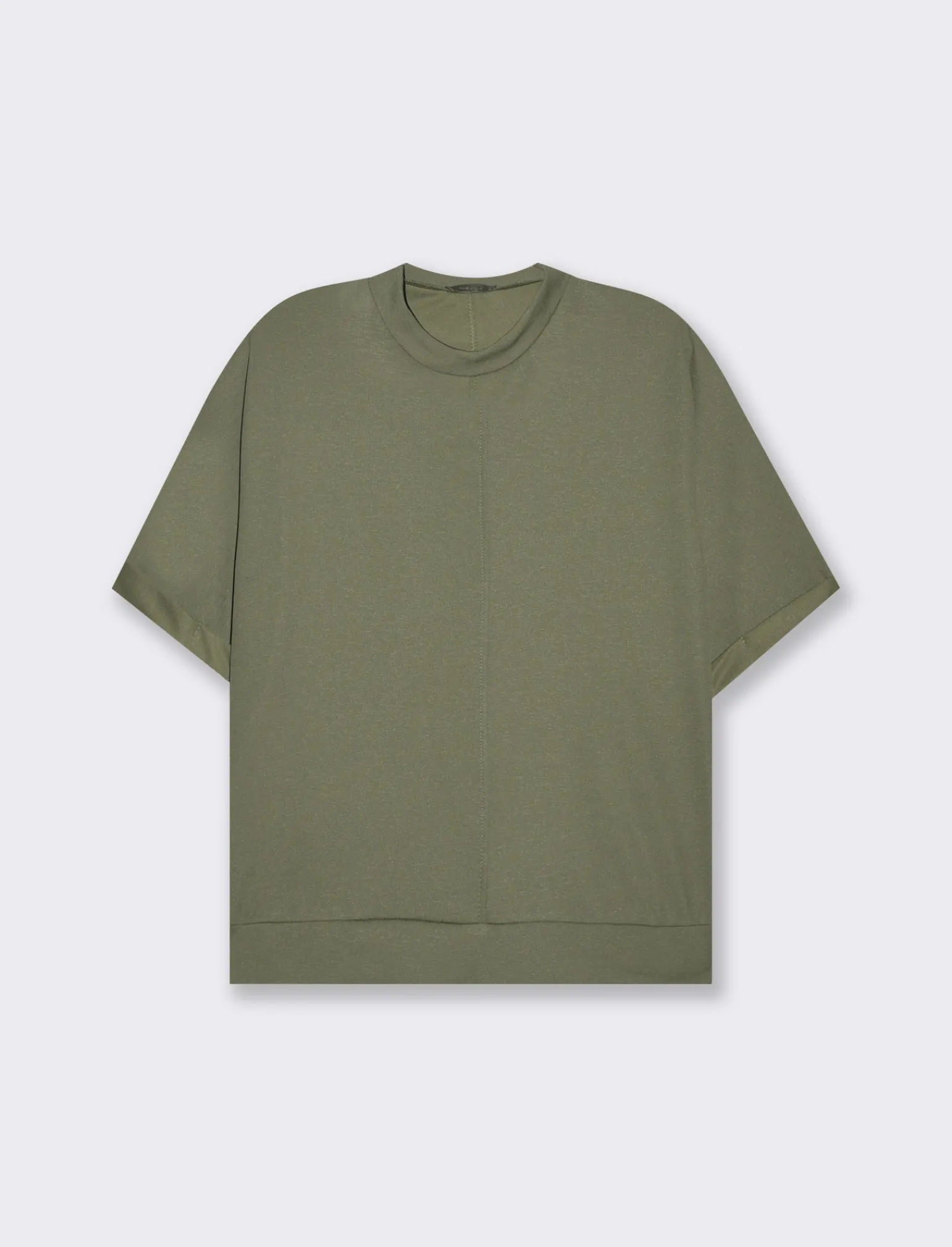 Donna Piazza Italia Maglieria<T-shirt mezza manica girocollo con cintura in rilievo - Ve.milit.