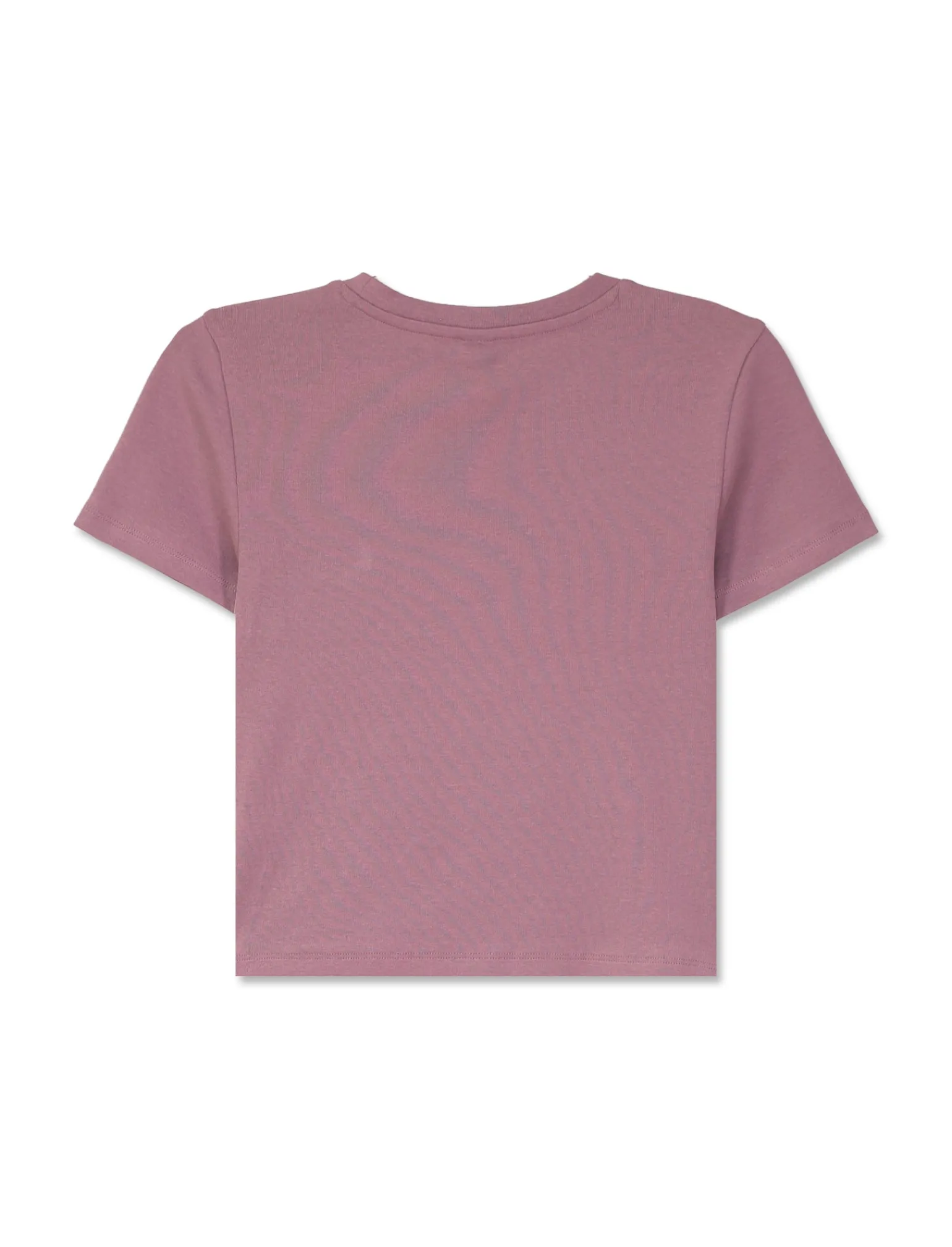 Donna Piazza Italia Donna | T-Shirt E Top<T-shirt mezza manica girocollo con lavorazione a coste - malva