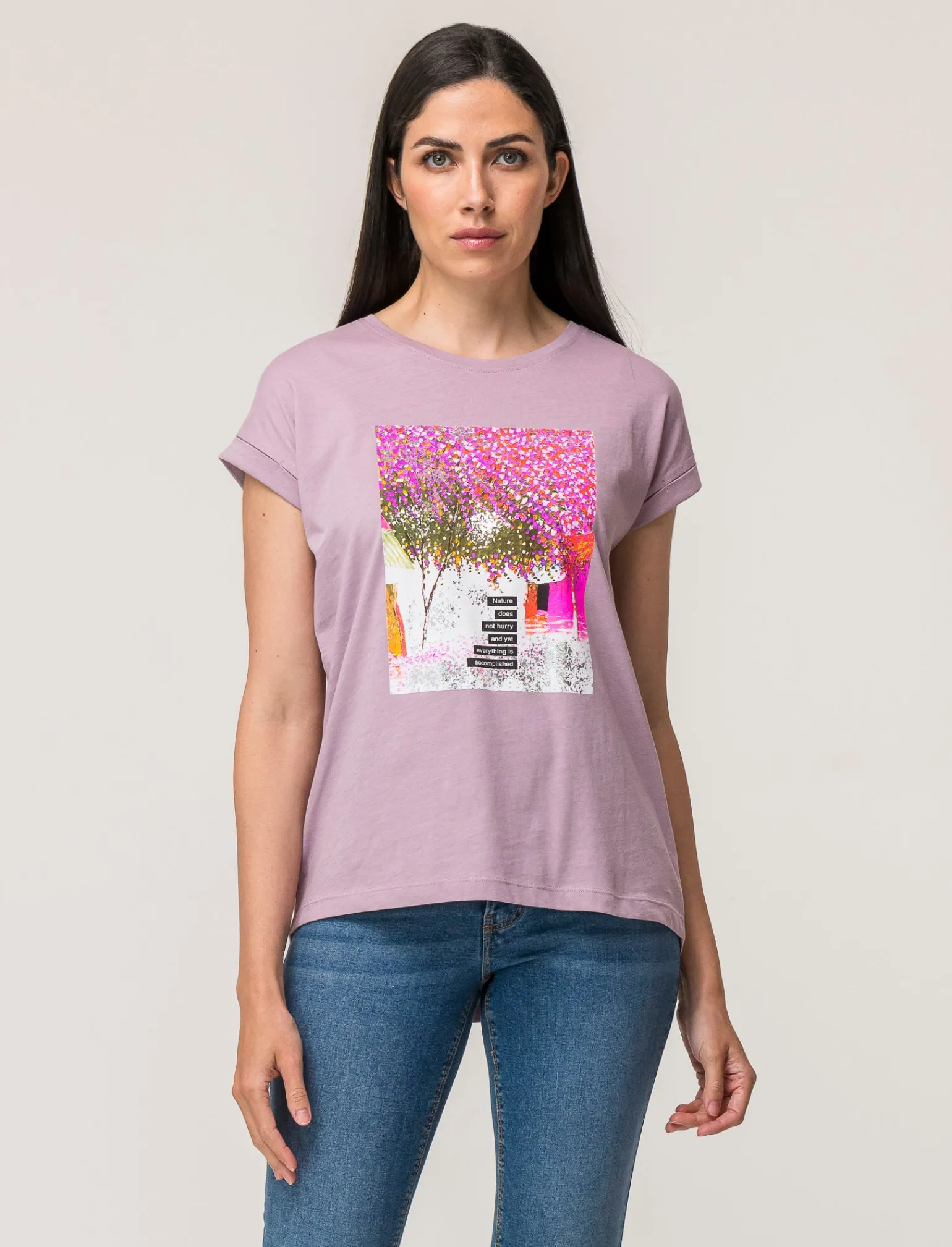 Donna Piazza Italia Donna | T-Shirt E Top<T-shirt mezza manica in cotone con stampa diversi colori disponibili - var 3