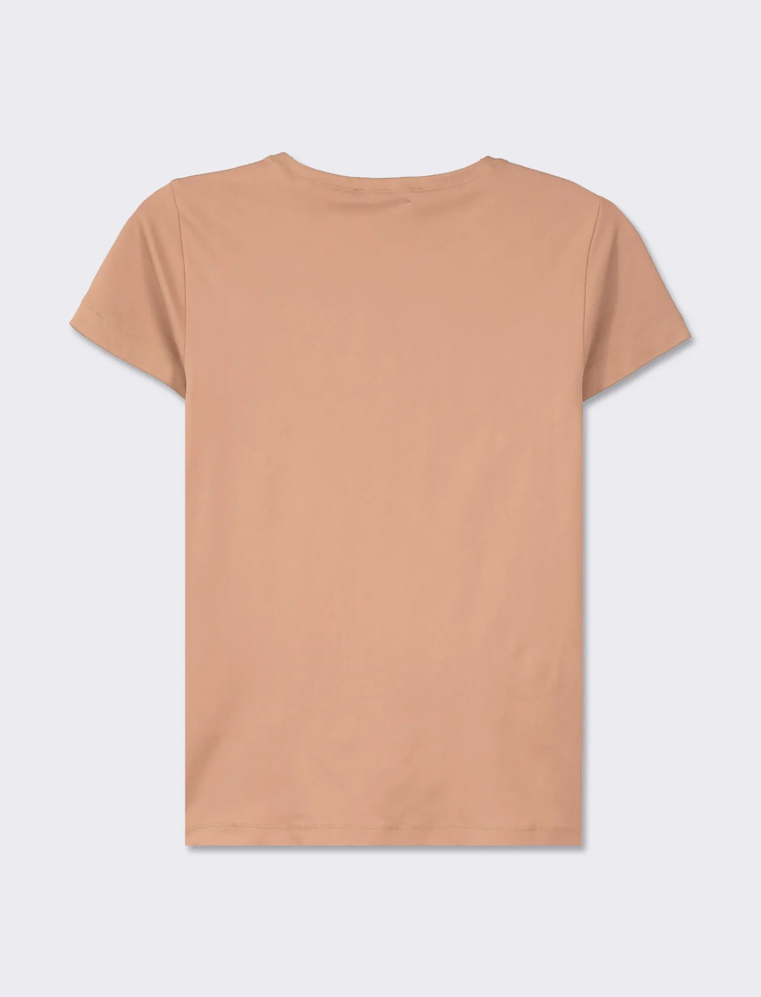 Donna Piazza Italia Donna | T-Shirt E Top<T-shirt mezza manica in tessuto elastico vestibilità slim - castoro