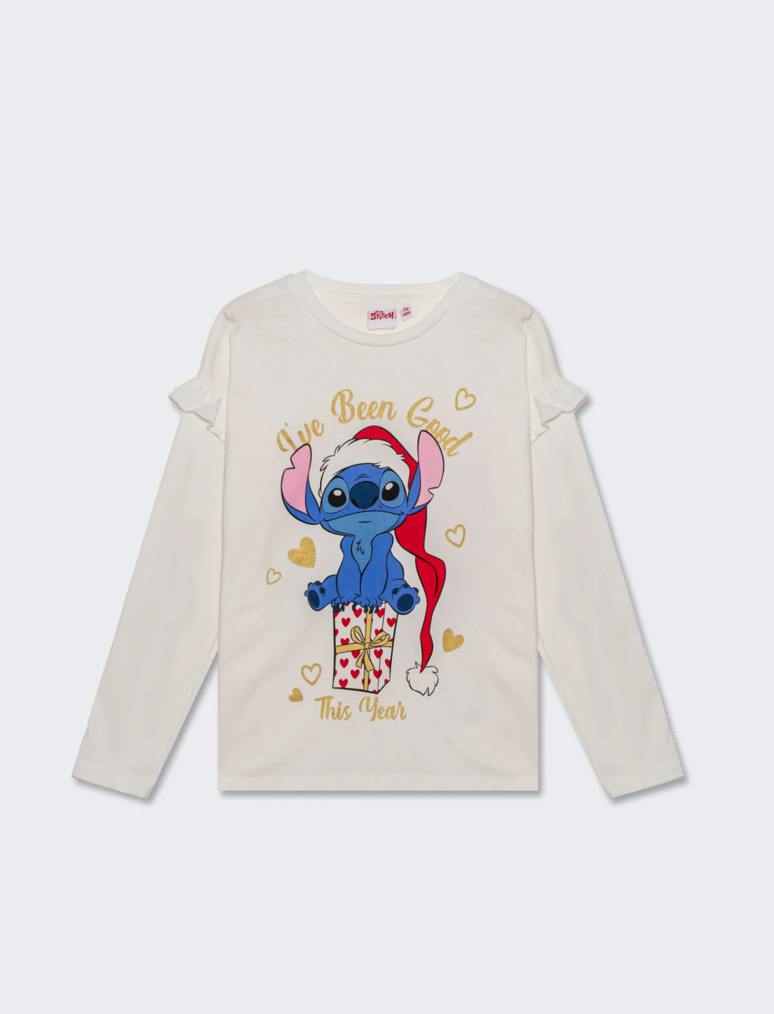 Piazza Italia Bambina | T-Shirt E Top<T-shirt natalizia da bambina stampa Stitch - sporco