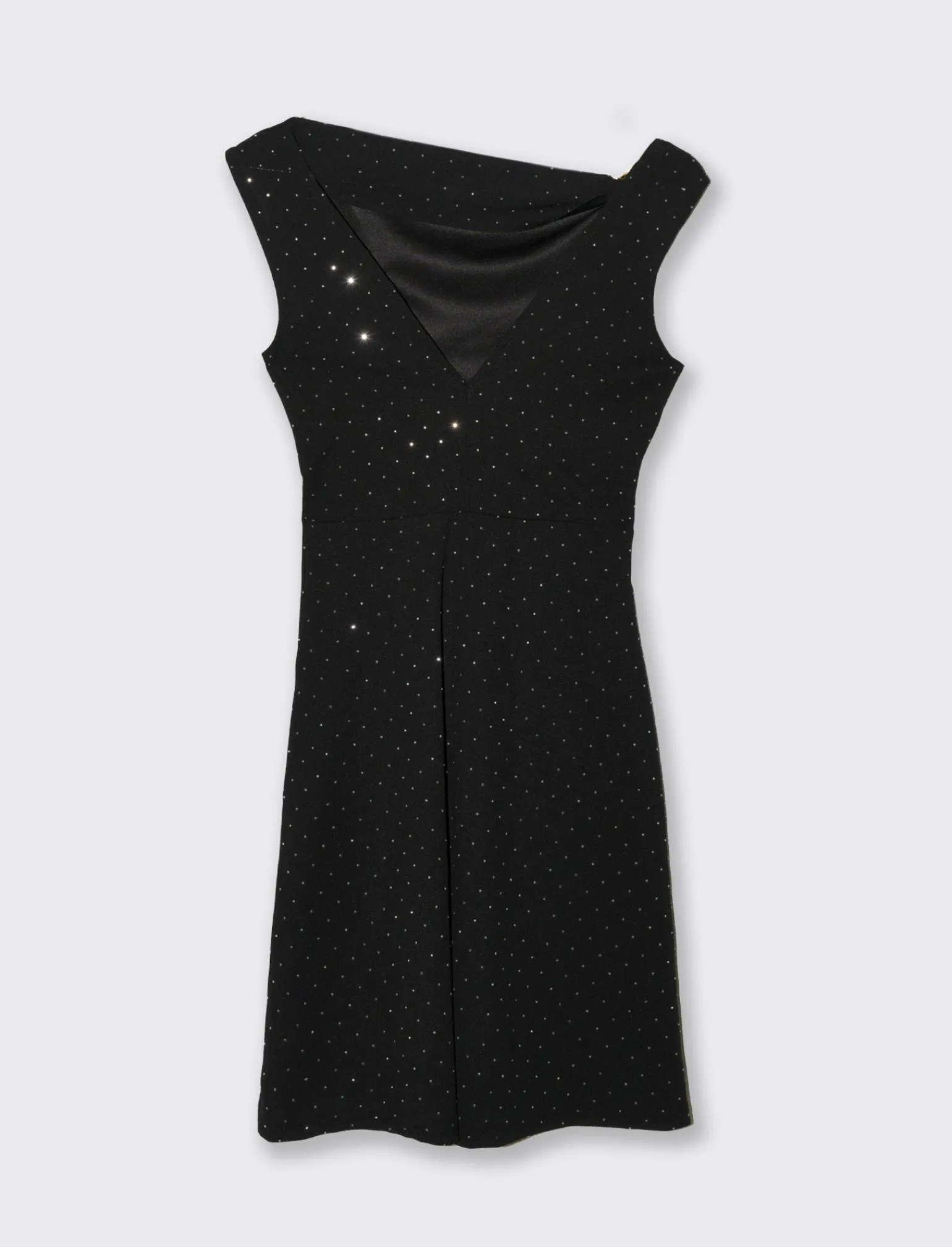 Donna Piazza Italia Abiti E Tute<Vestito corto con strass - Nero